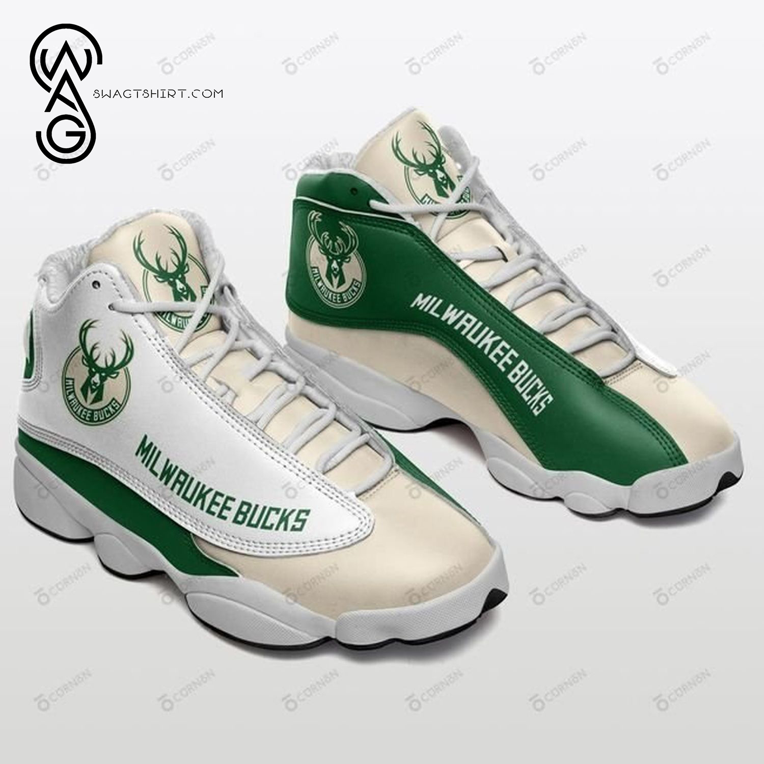 NBA Milwaukee Bucks Air Jordan 13 Shoes