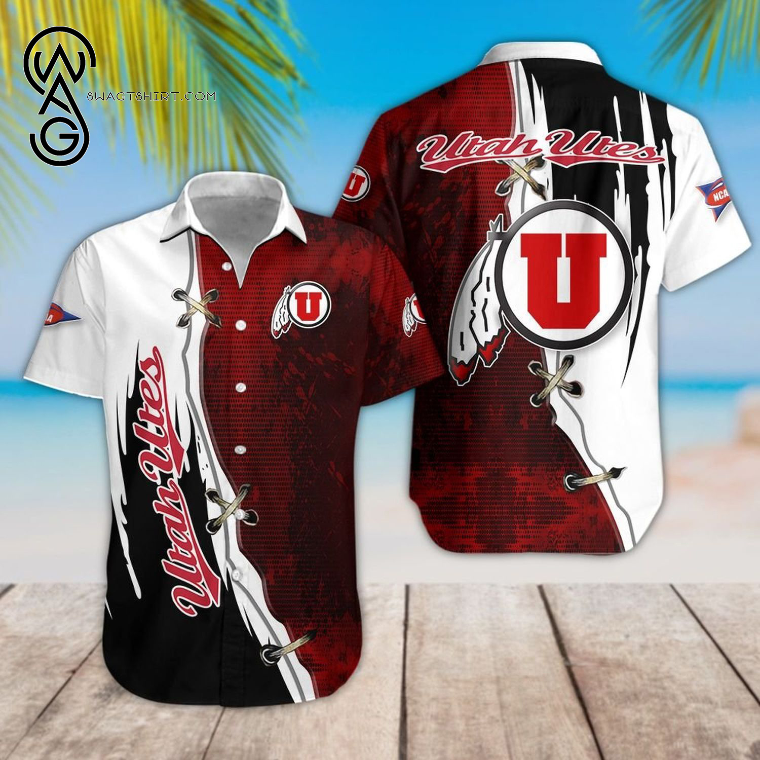 Best selling products] NCAA Utah Utes Sport Team Hawaiian Shirt