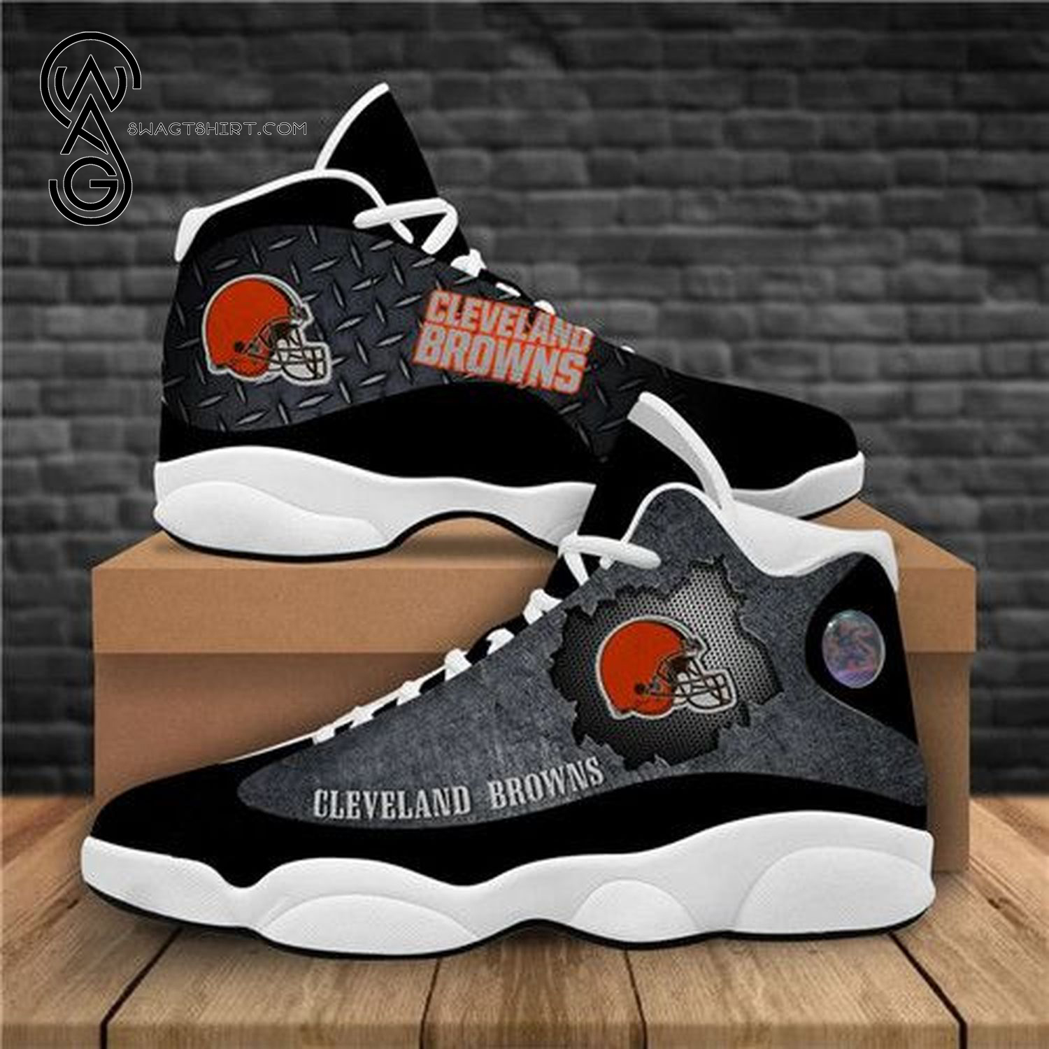 NFL Cleveland Browns Air Jordan 13 Shoes