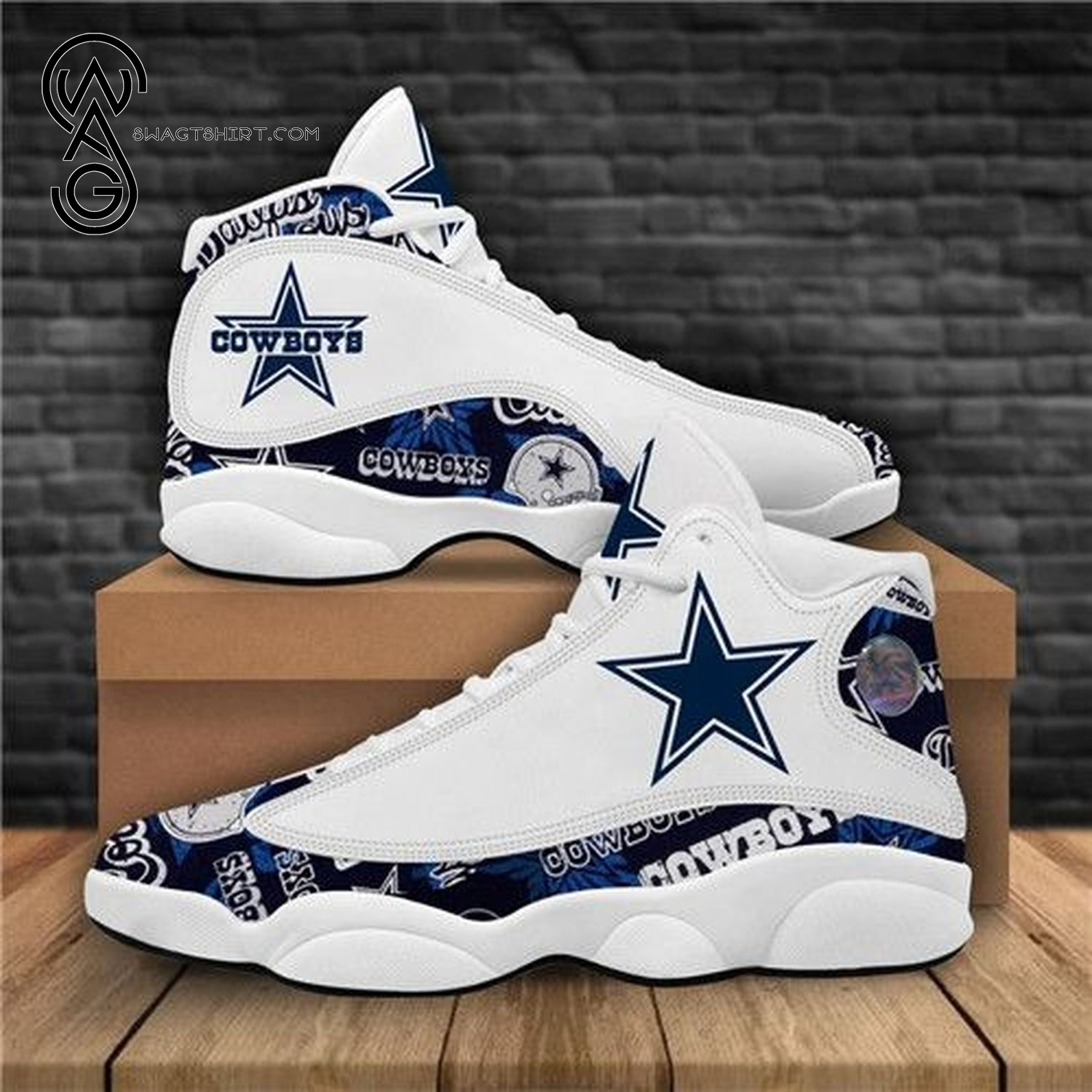 NFL Dallas Cowboys Sport Team Air Jordan 13 Shoes