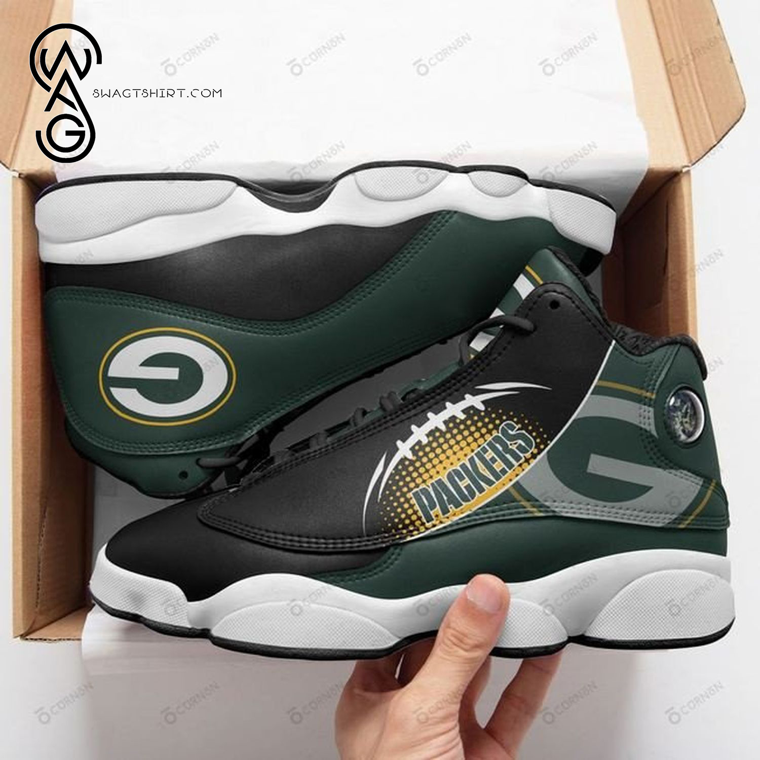 NFL Green Bay Packers Air Jordan 13 Shoes