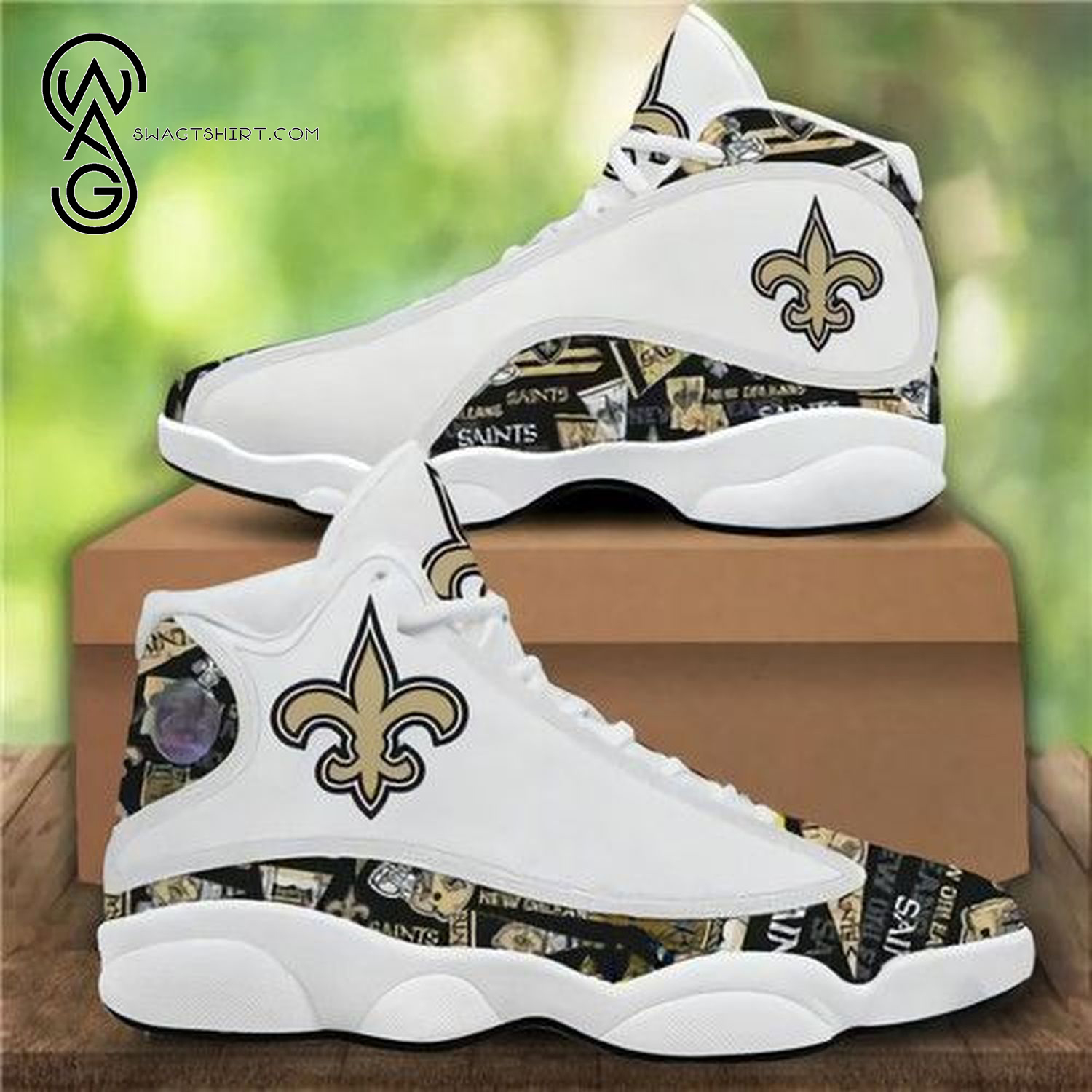 NFL New Orleans Saints Sport Team Air Jordan 13 Shoes