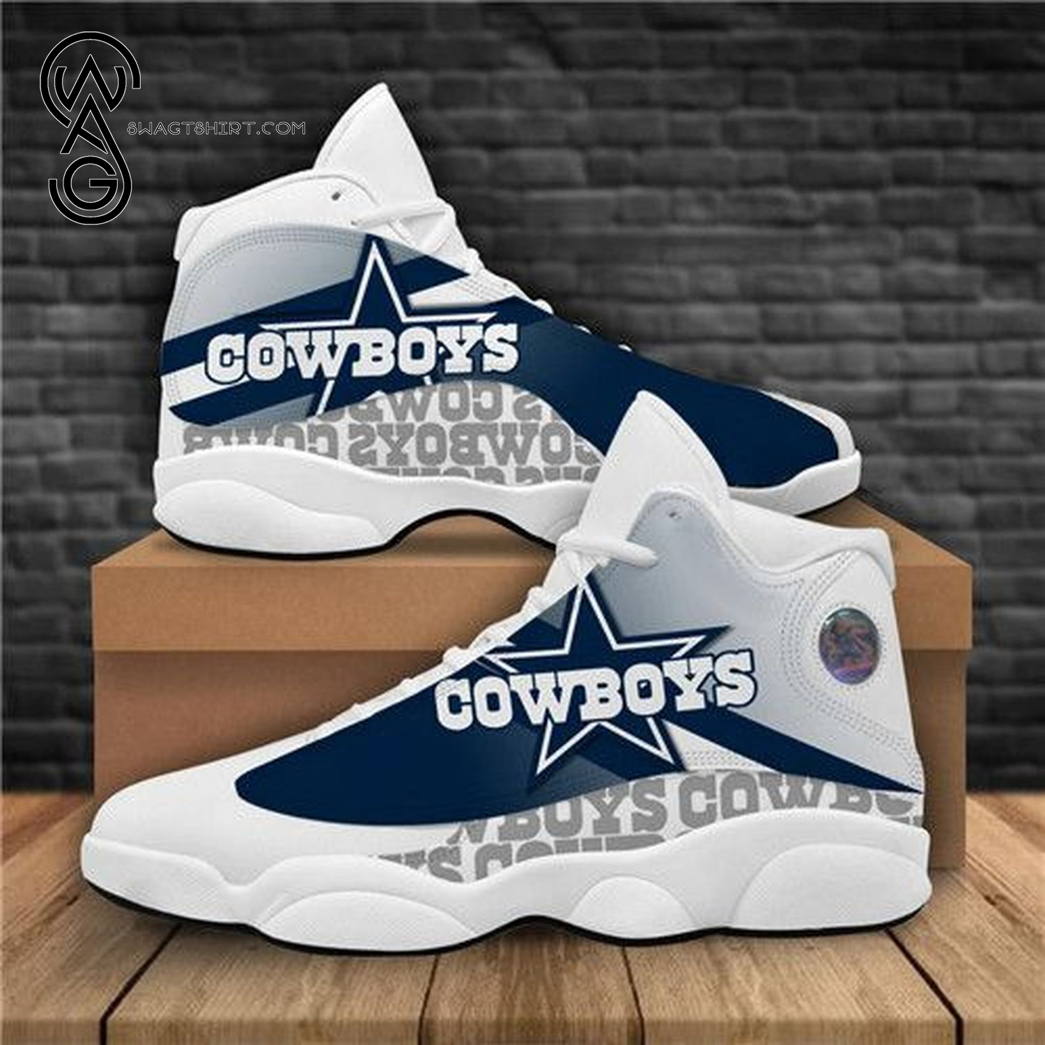 National Football League Dallas Cowboys Air Jordan 13 Shoes