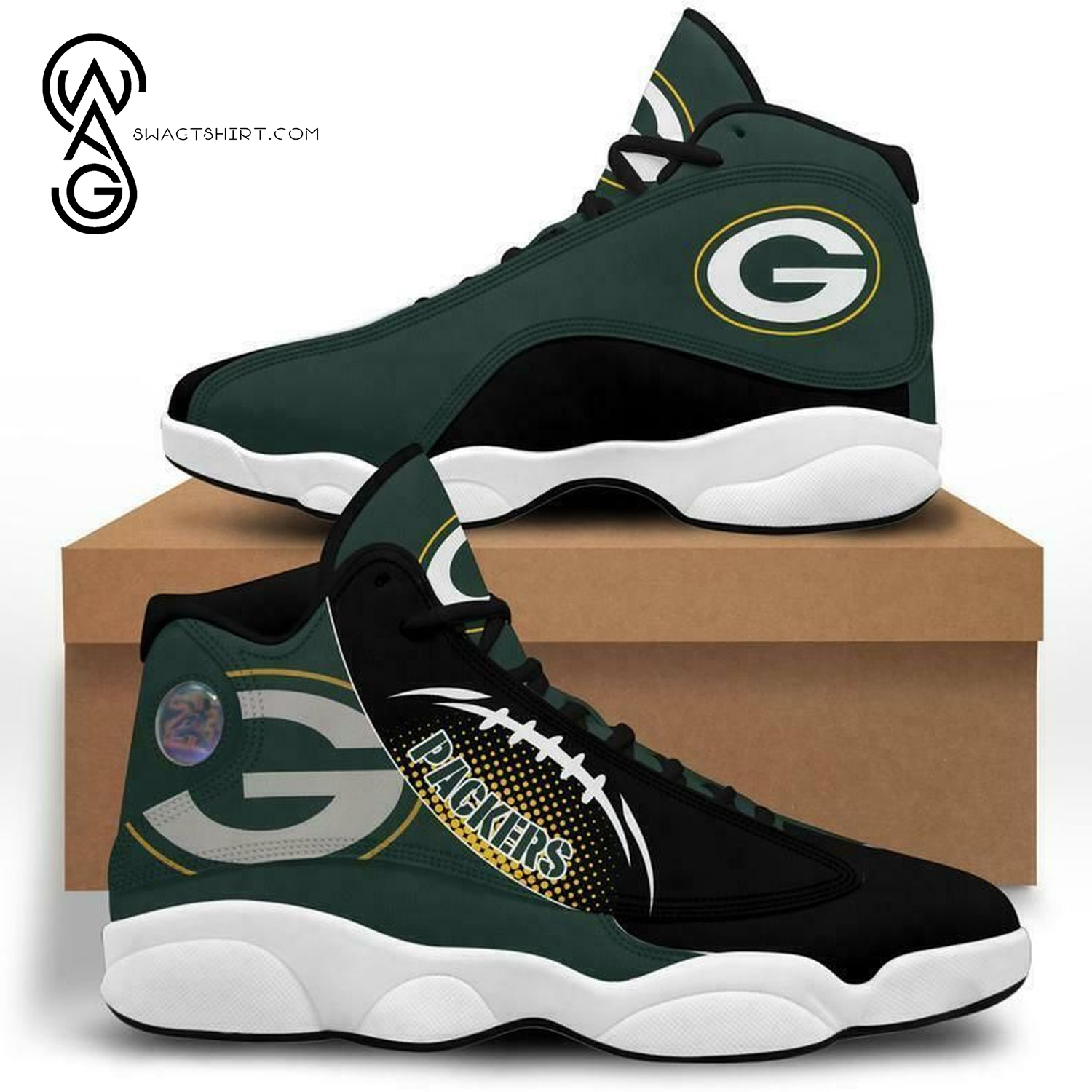 National Football League Green Bay Packers Air Jordan 13 Shoes