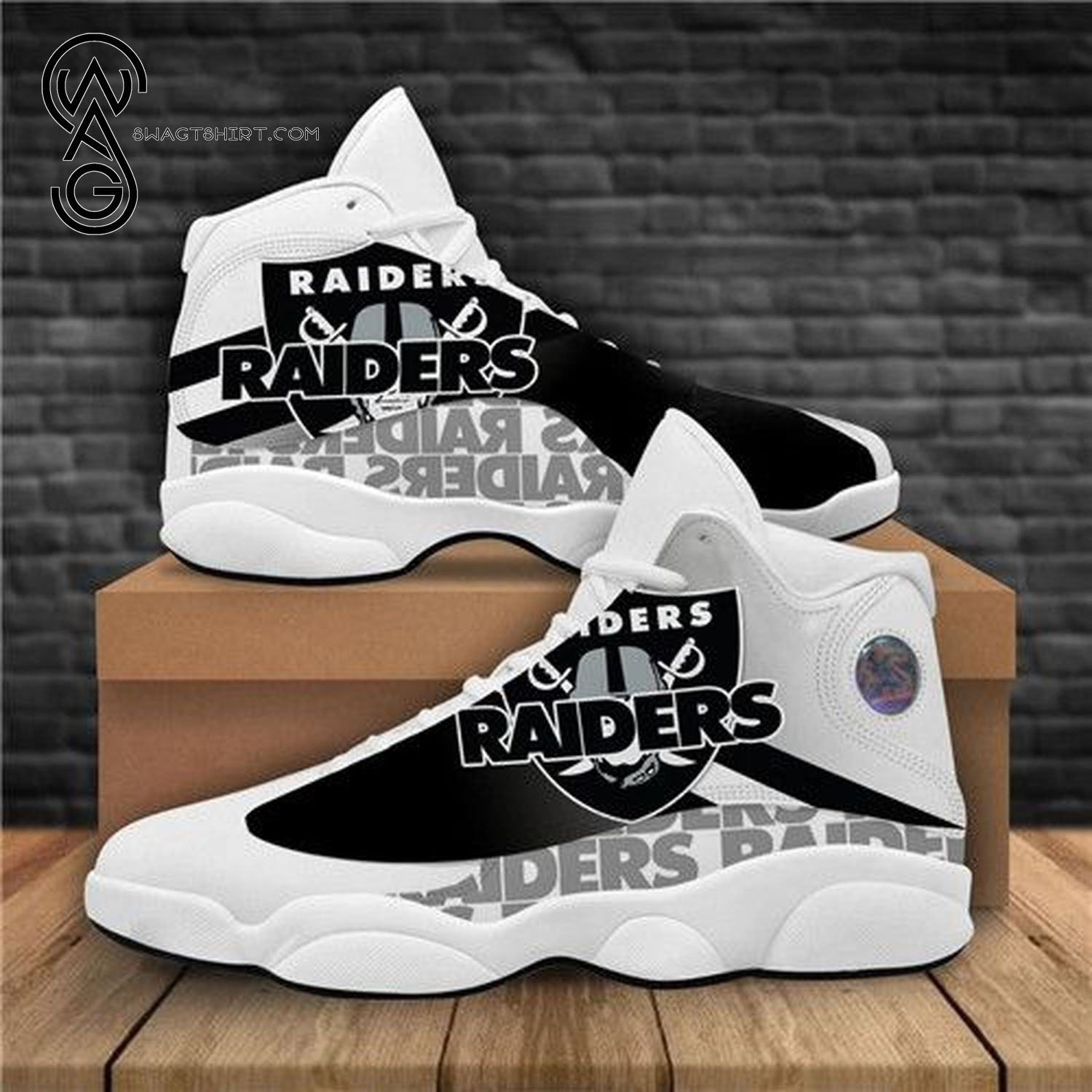 National Football League Oakland Raiders Air Jordan 13 Shoes