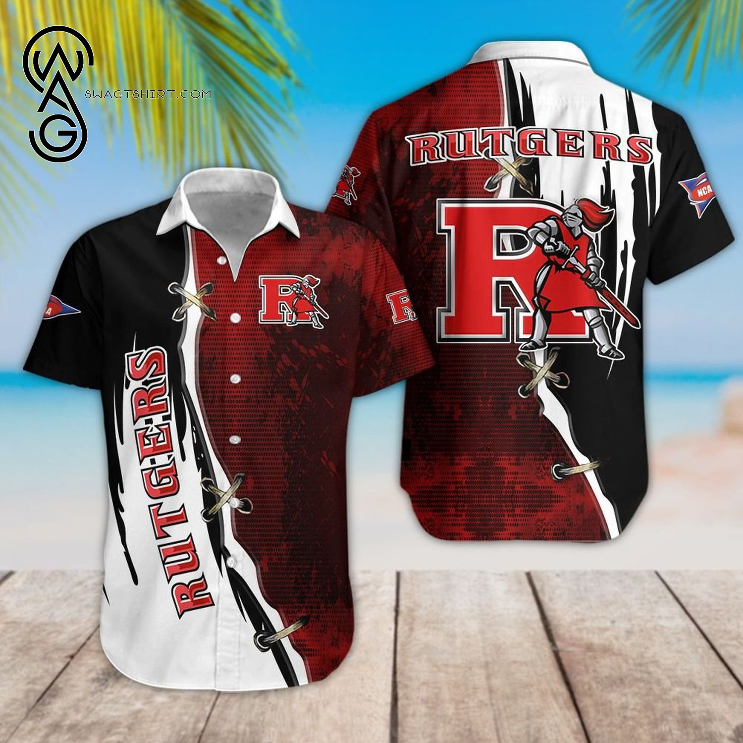 Rutgers Scarlet Knights Sport Team Hawaiian Shirt