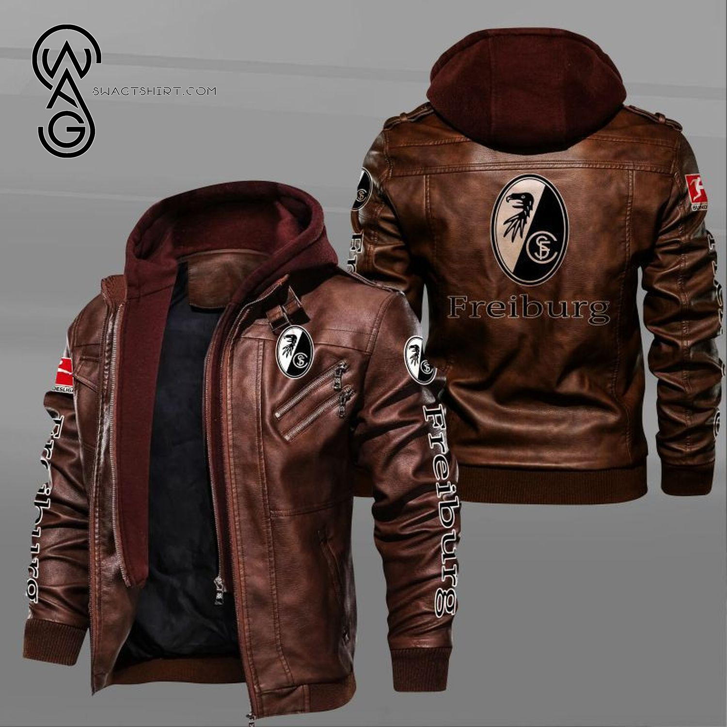 SC Freiburg Football Club Leather Jacket