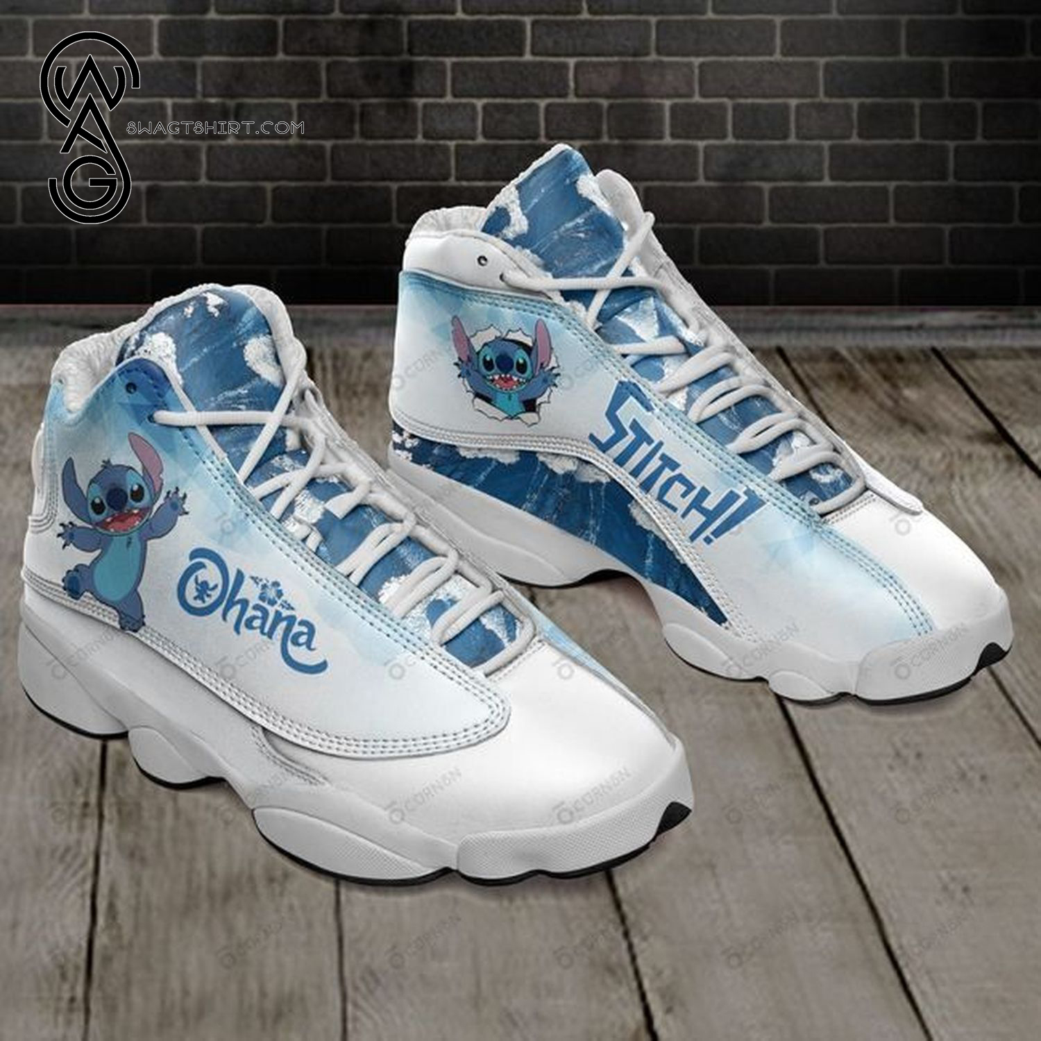 Stitch Ohana Sport Air Jordan 13 Shoes
