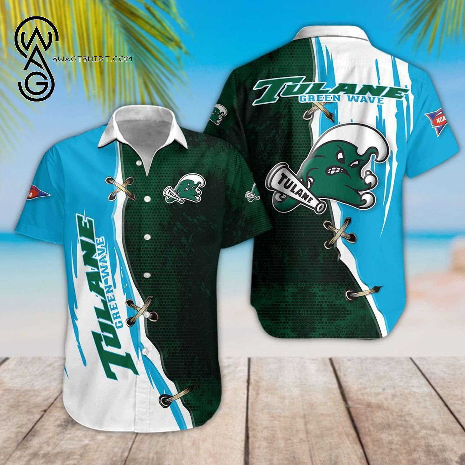 Tulane Green Wave Sport Team Hawaiian Shirt