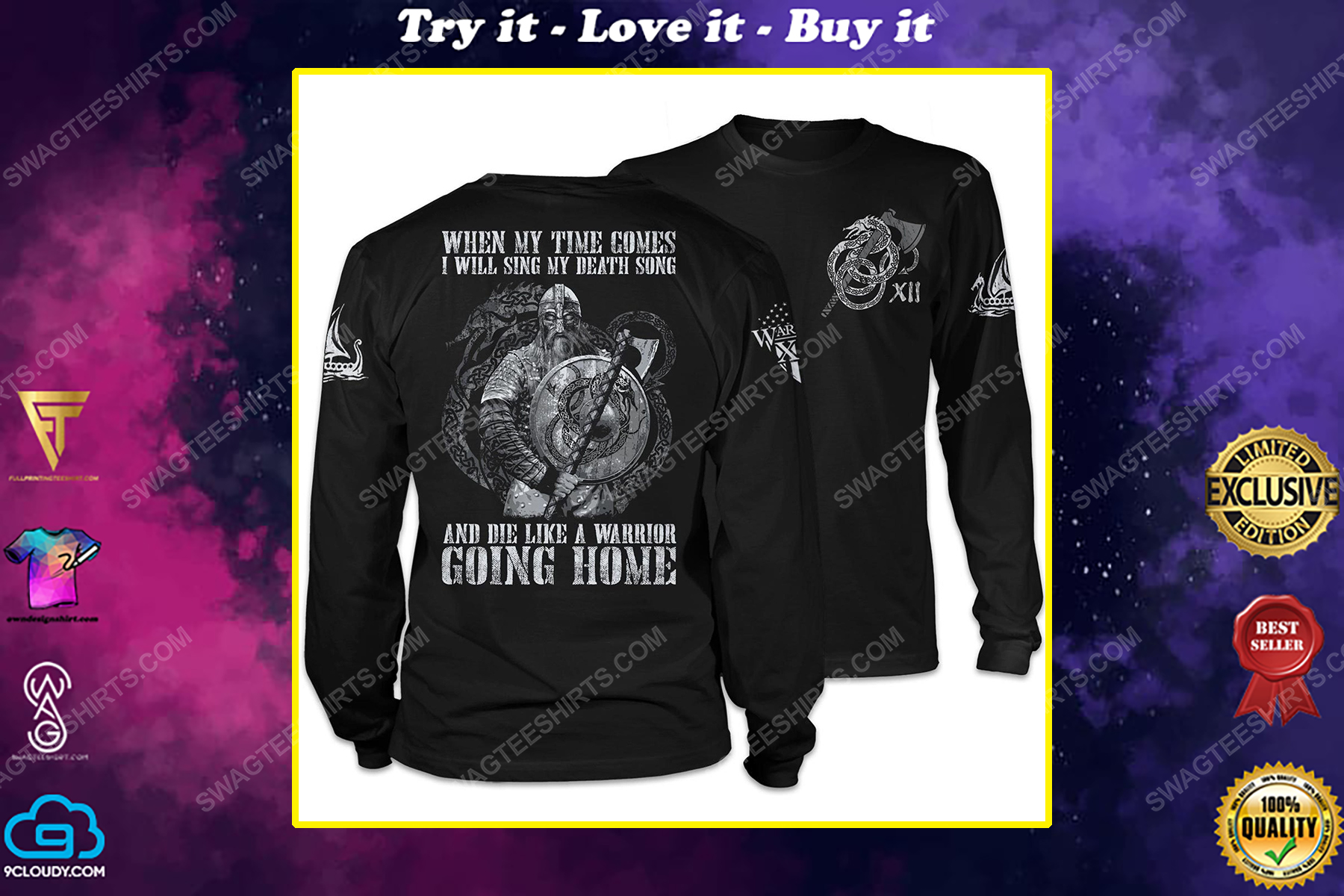 Viking when my time comes i will sing my death song and die like a warrior going home shirt