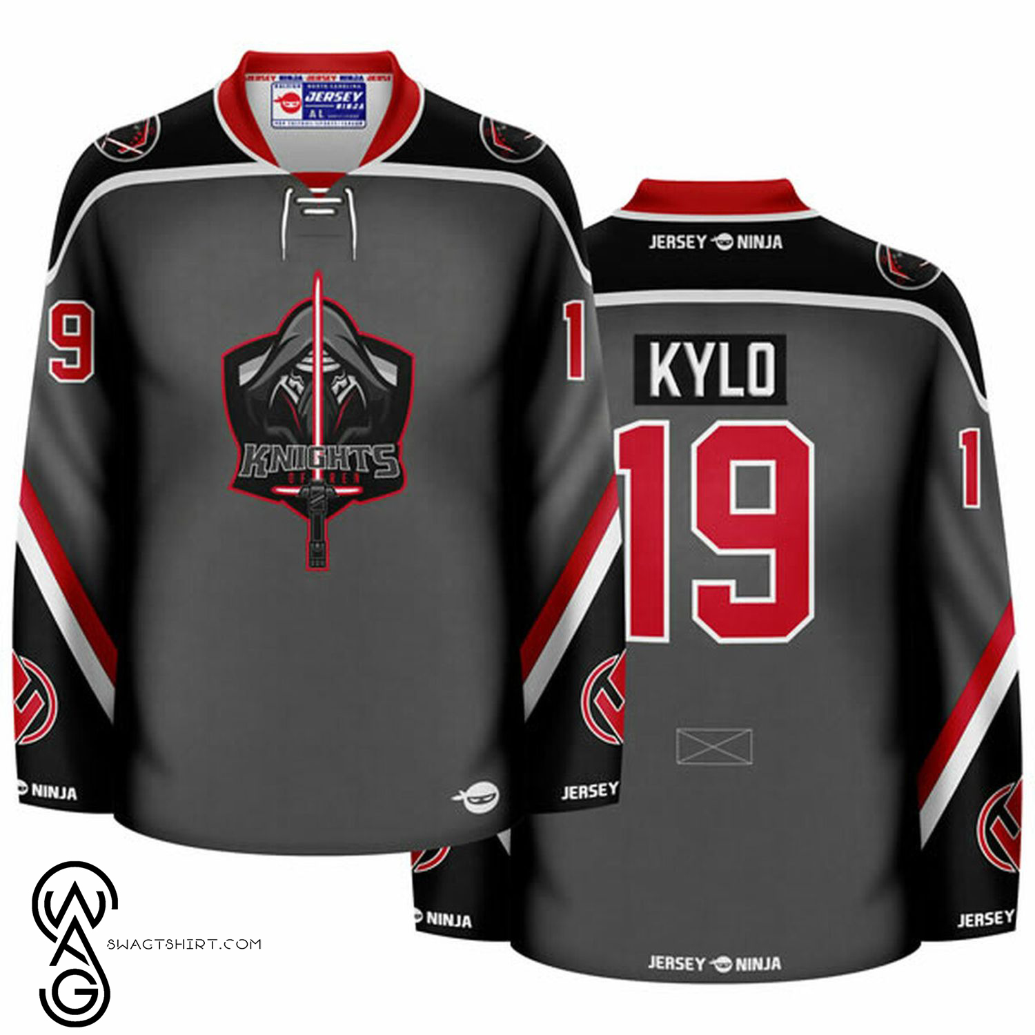 Knights Of Ren Kylo 3D Hockey Jersey