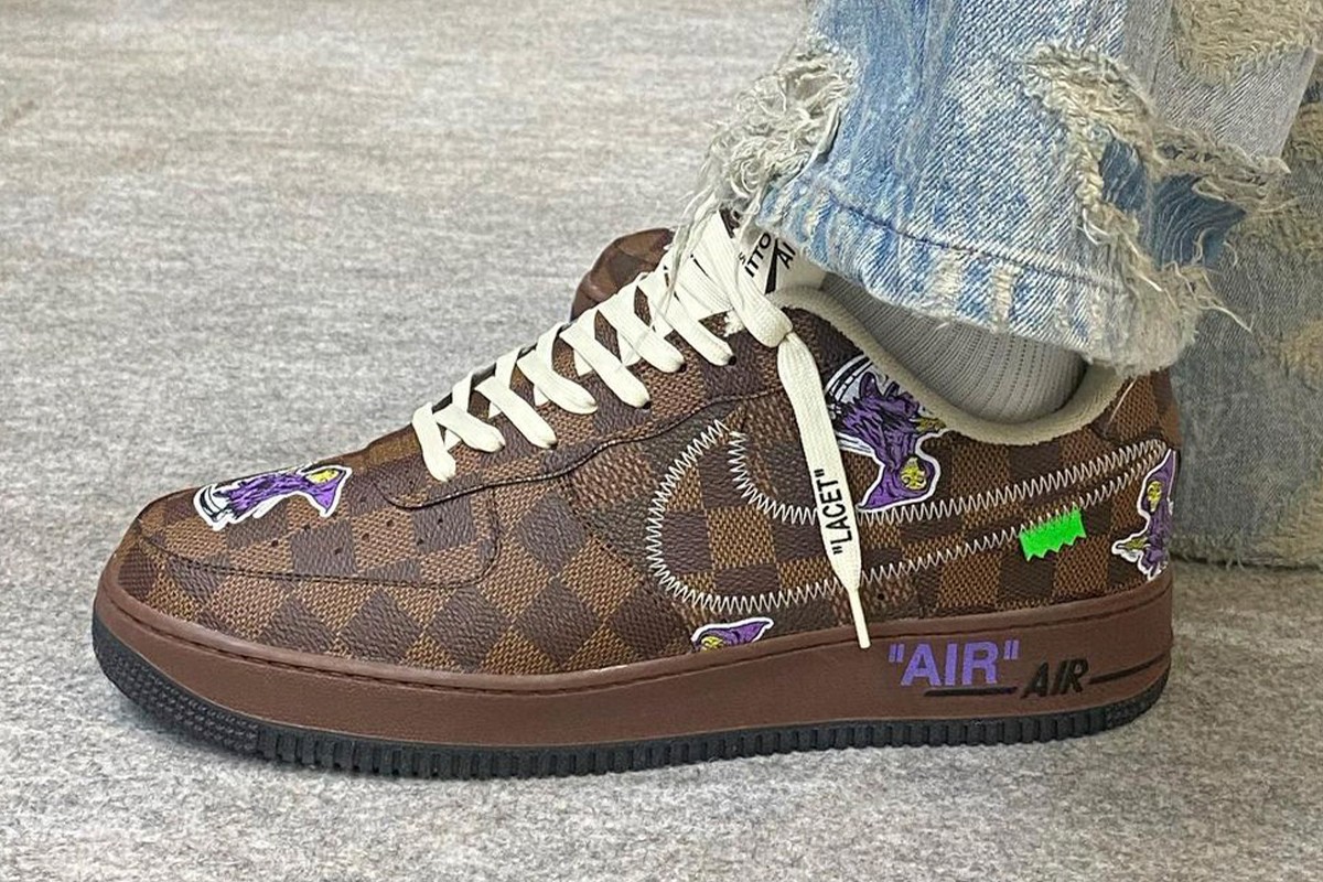 Louis vuitton and nike air force 1 shoes fetch $220,000 at auction