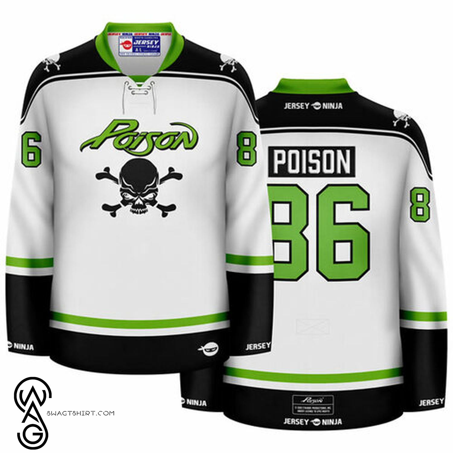 Poison Crossbones 3D Hockey Jersey