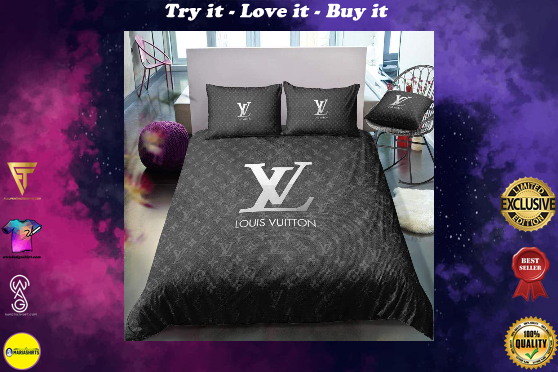 Buy Navy Louis Vuitton Bedding Sets Bed Sets Bedroom Sets Comforter Sets  Duvet Cover Bedspread