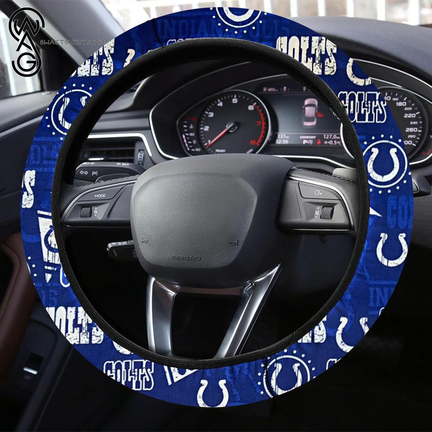 Football Indianapolis Colts Steering Wheel Cover Car Auto