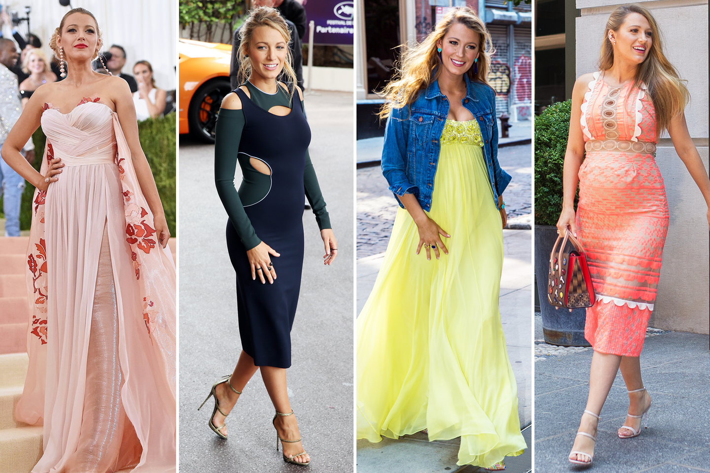 Colorful and stylish styles from world-famous pregnant fashion icons