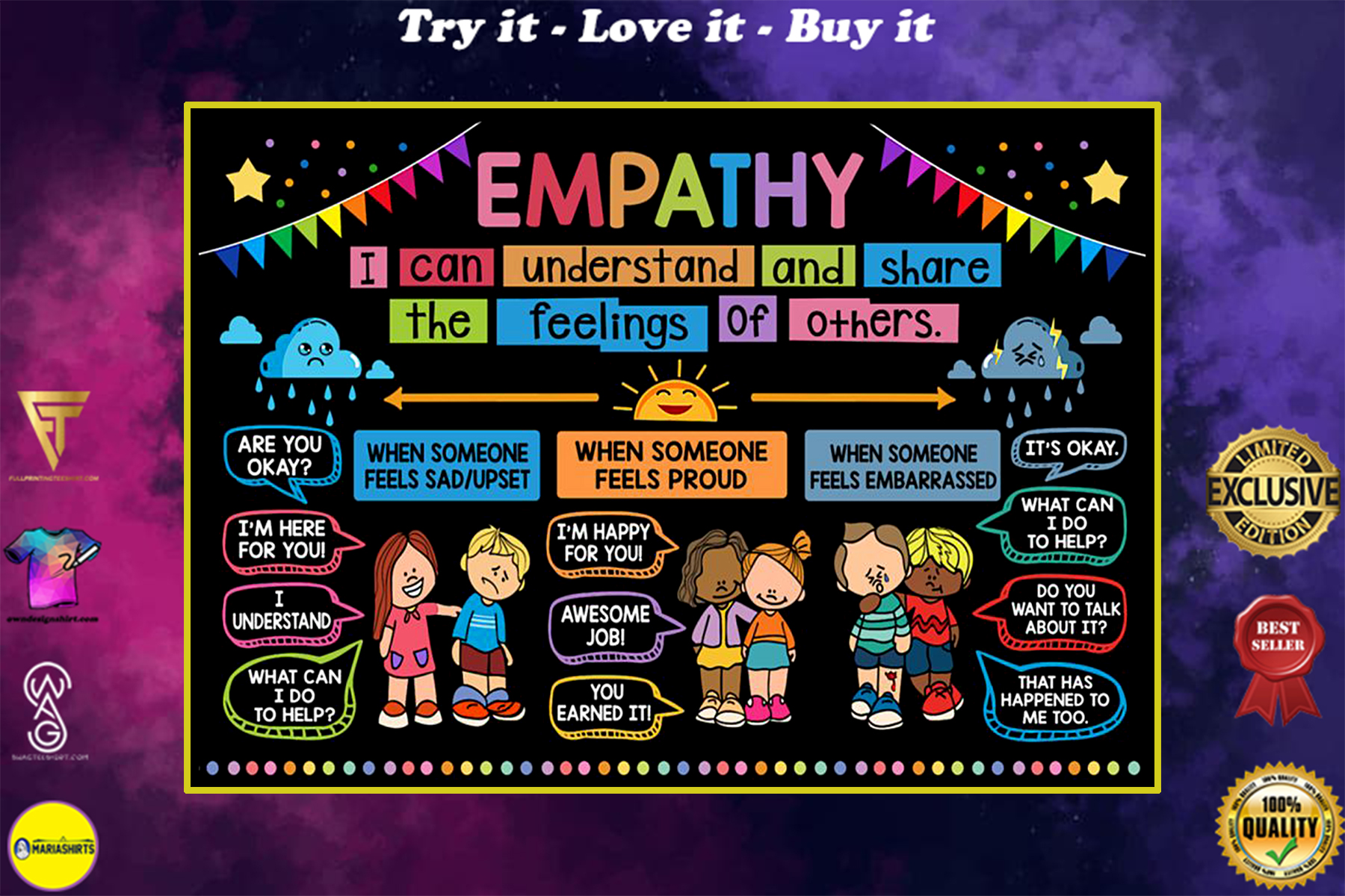 back to school empathy classroom poster