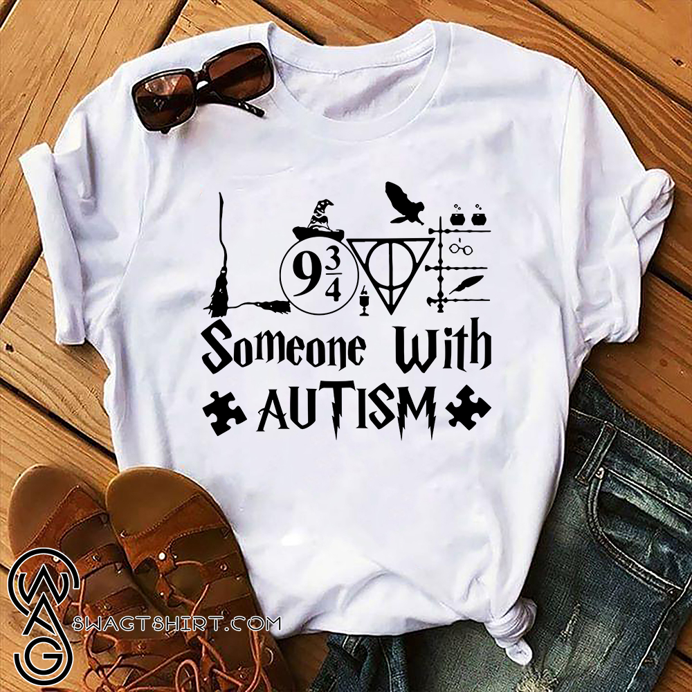 Harry potter someone with autism awareness shirt