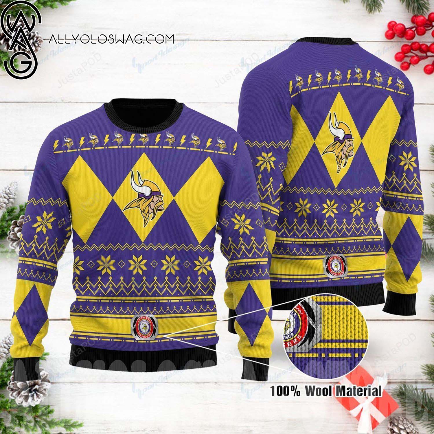 Minnesota Vikings Minion Christmas Ugly Sweater - Jomagift