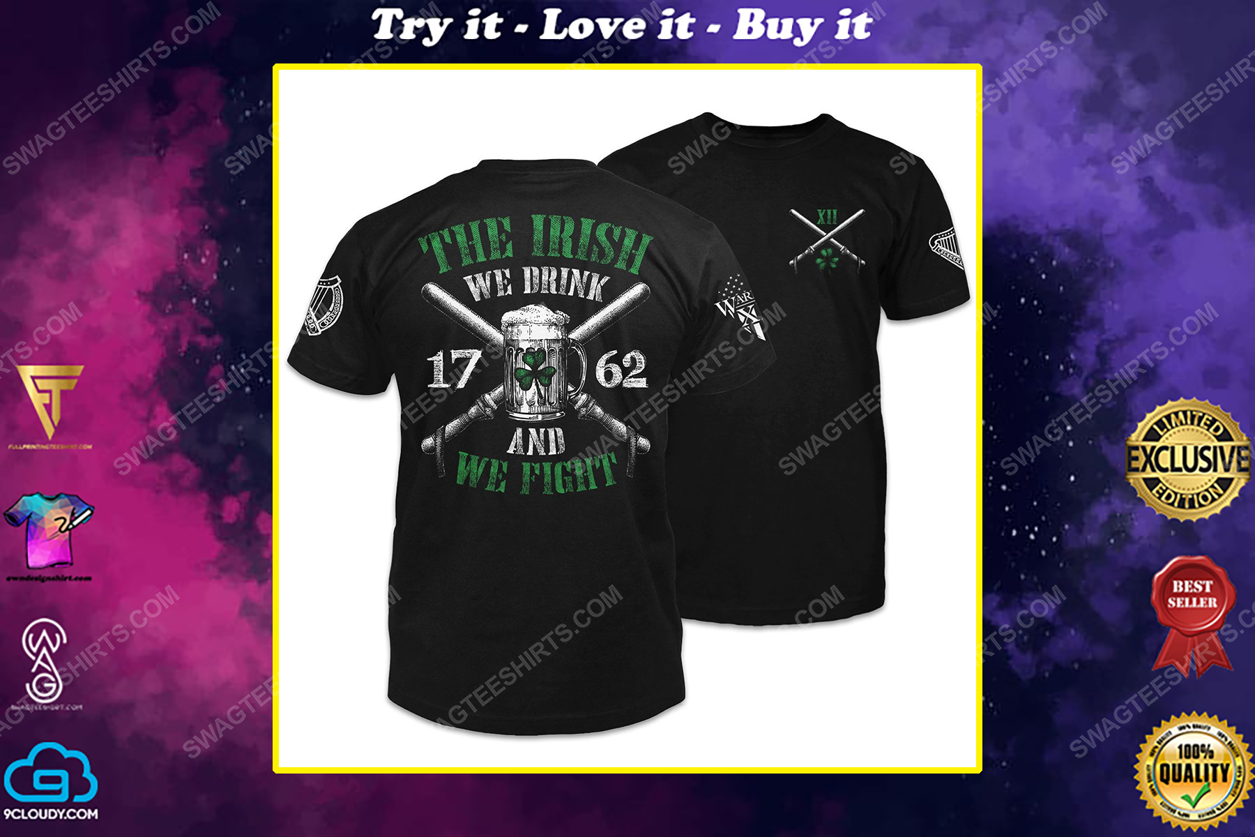 The irish we drink and we fight st patrick's day shirt