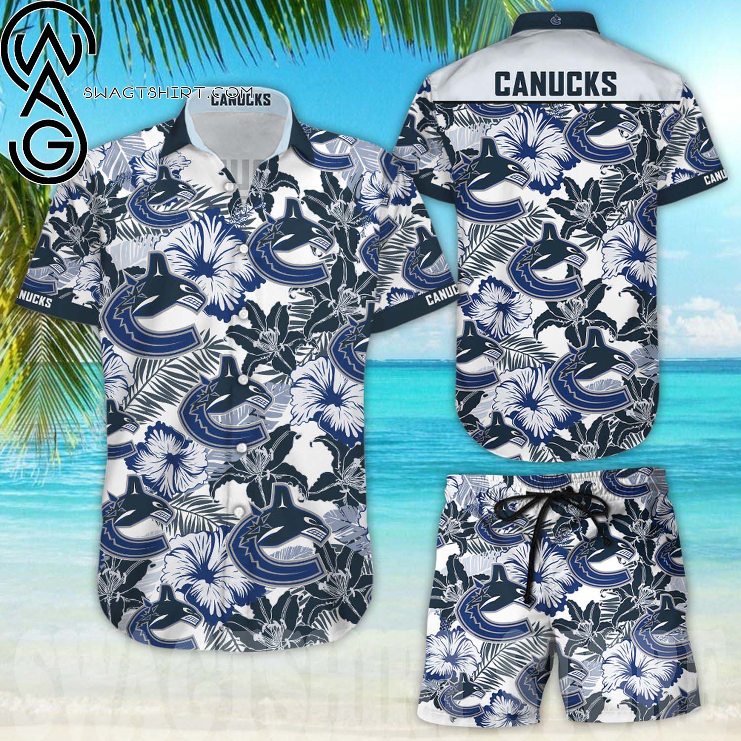 Vancouver Canucks Hawaiian Shirt And Short