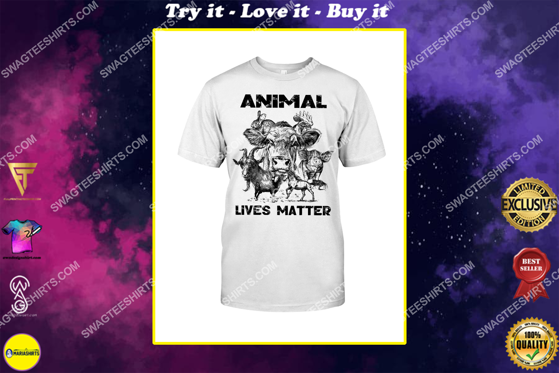 animal lives matter save animals shirt