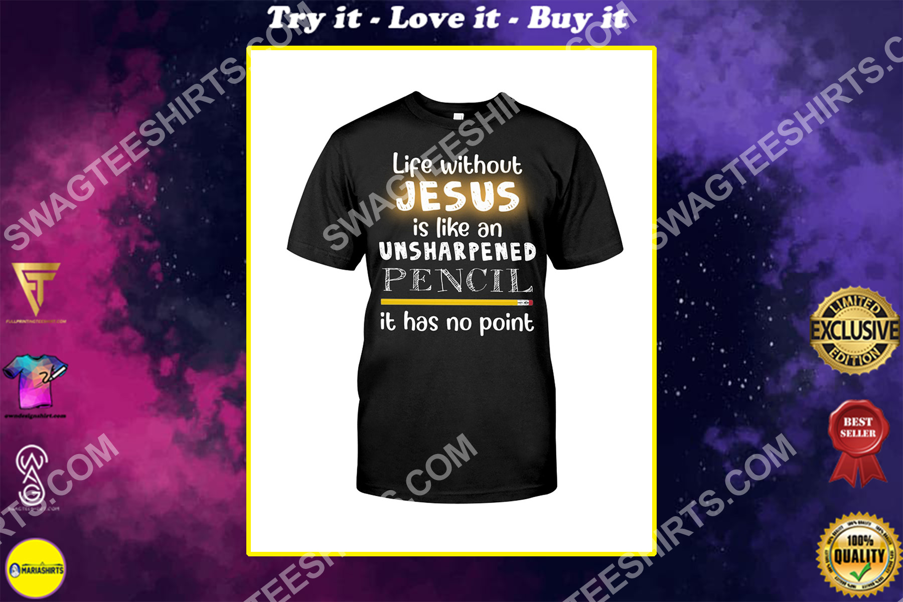 life without jesus is like an unsharpened pencil it has no point shirt