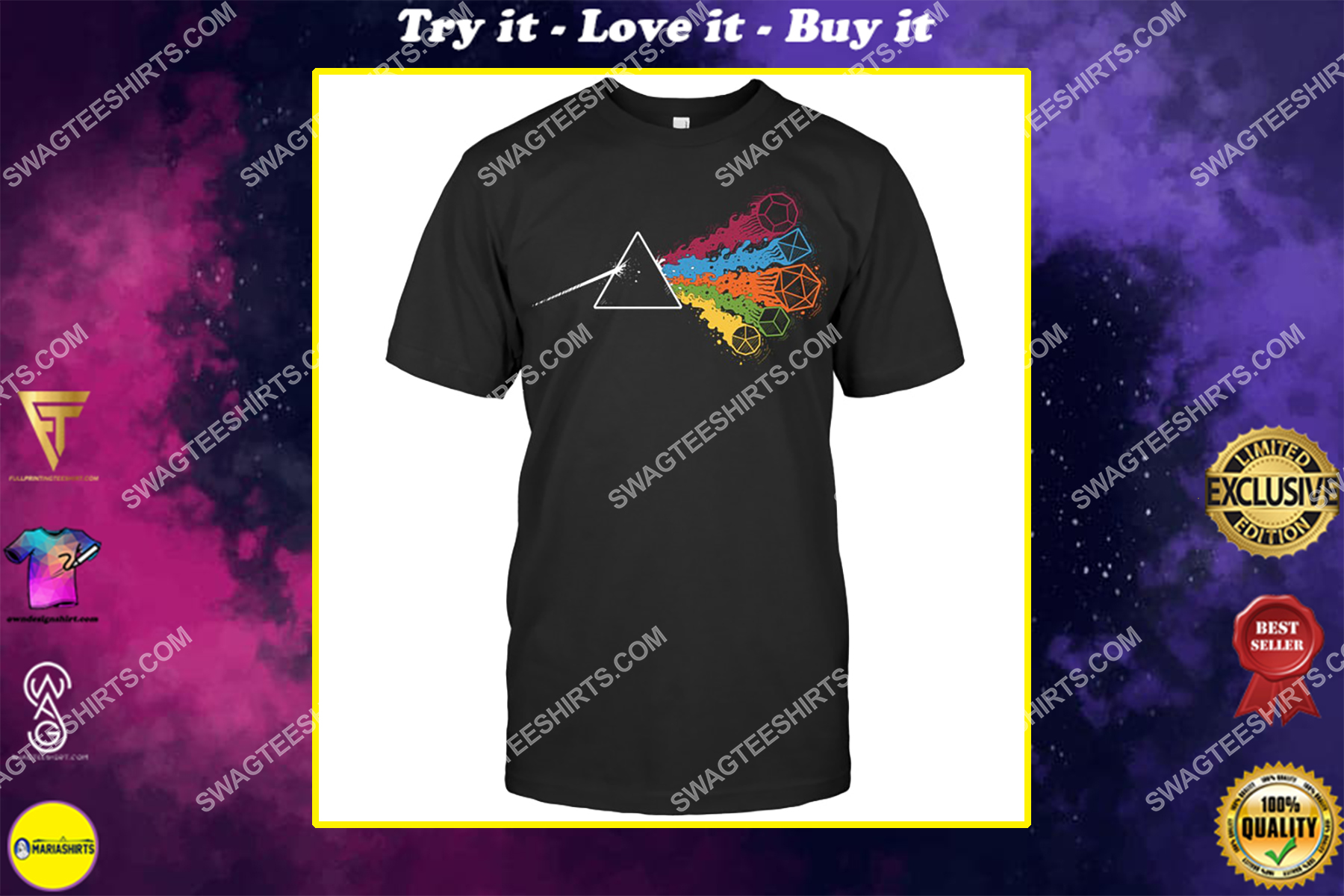 pink floyd the dark side of the dices shirt
