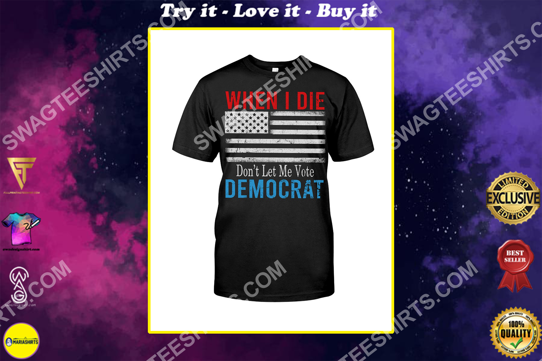 vintage when i die don't let me vote democrat shirt