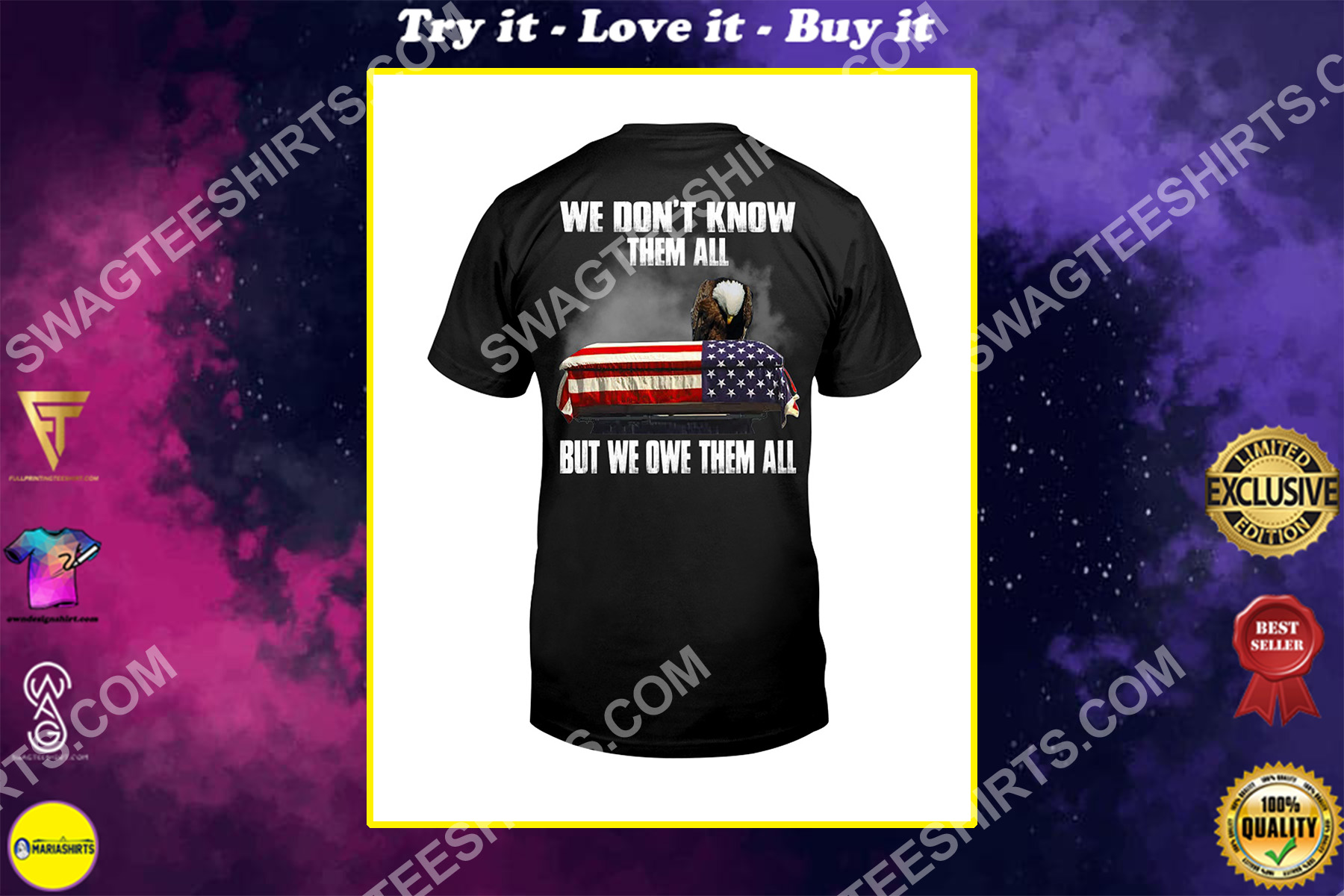 we don't know them all but we owe them all veteran shirt