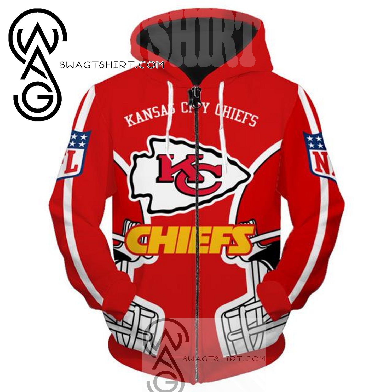 Loose Fit Mesh Nfl Chiefs Tape Hem Short