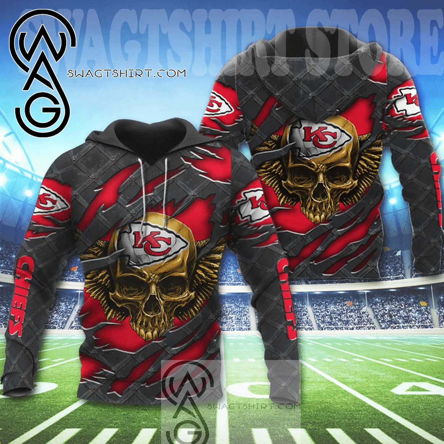 Kc Chiefs Skull Shirt Online, SAVE 45% 