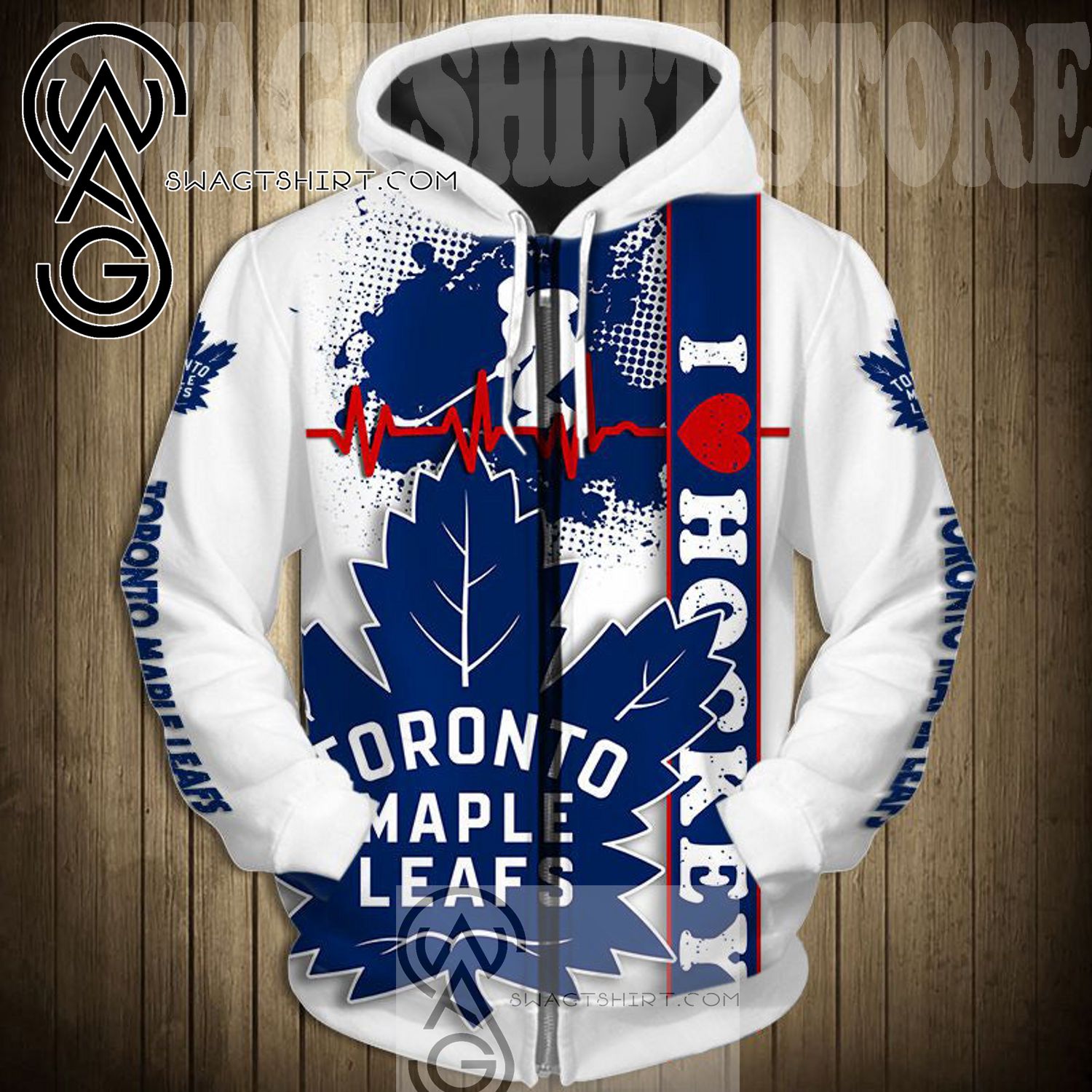 Toronto Maple Leafs Hoodie 3D cute design cheap Pullover NHL -Jack sport  shop