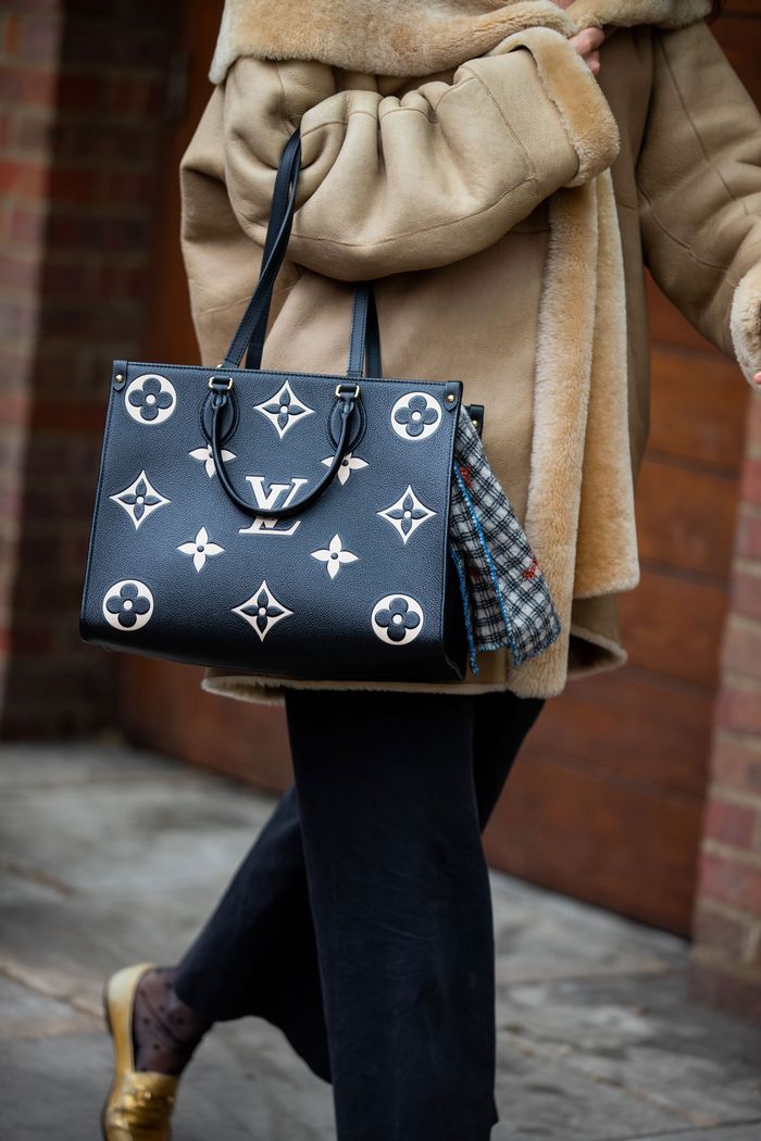 Louis Vuitton wears monogram jacquard denim for famous bags