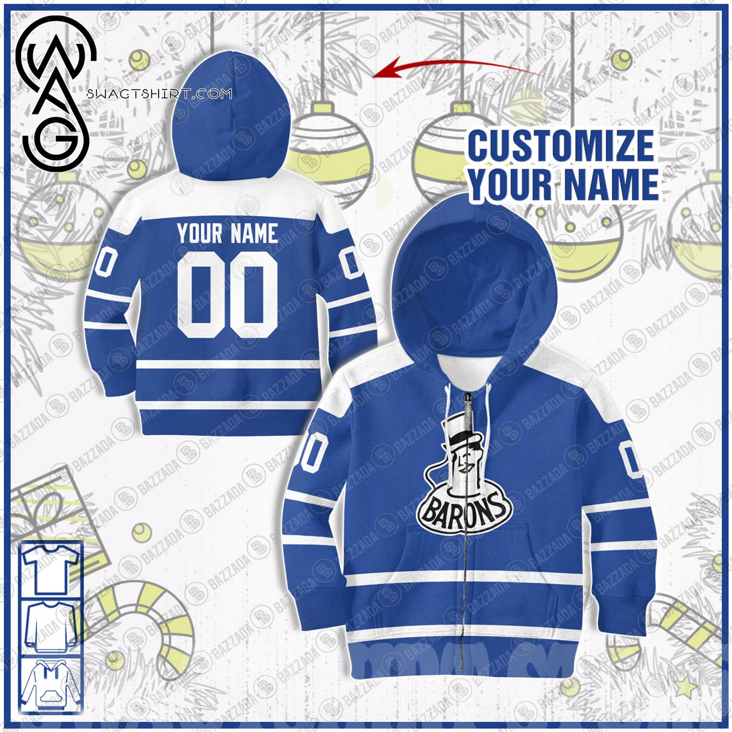 Best Selling Product] Customize Vintage AHL Cleveland Barons 1963 Retro  Hockey Jersey For Fans 3D Shirt