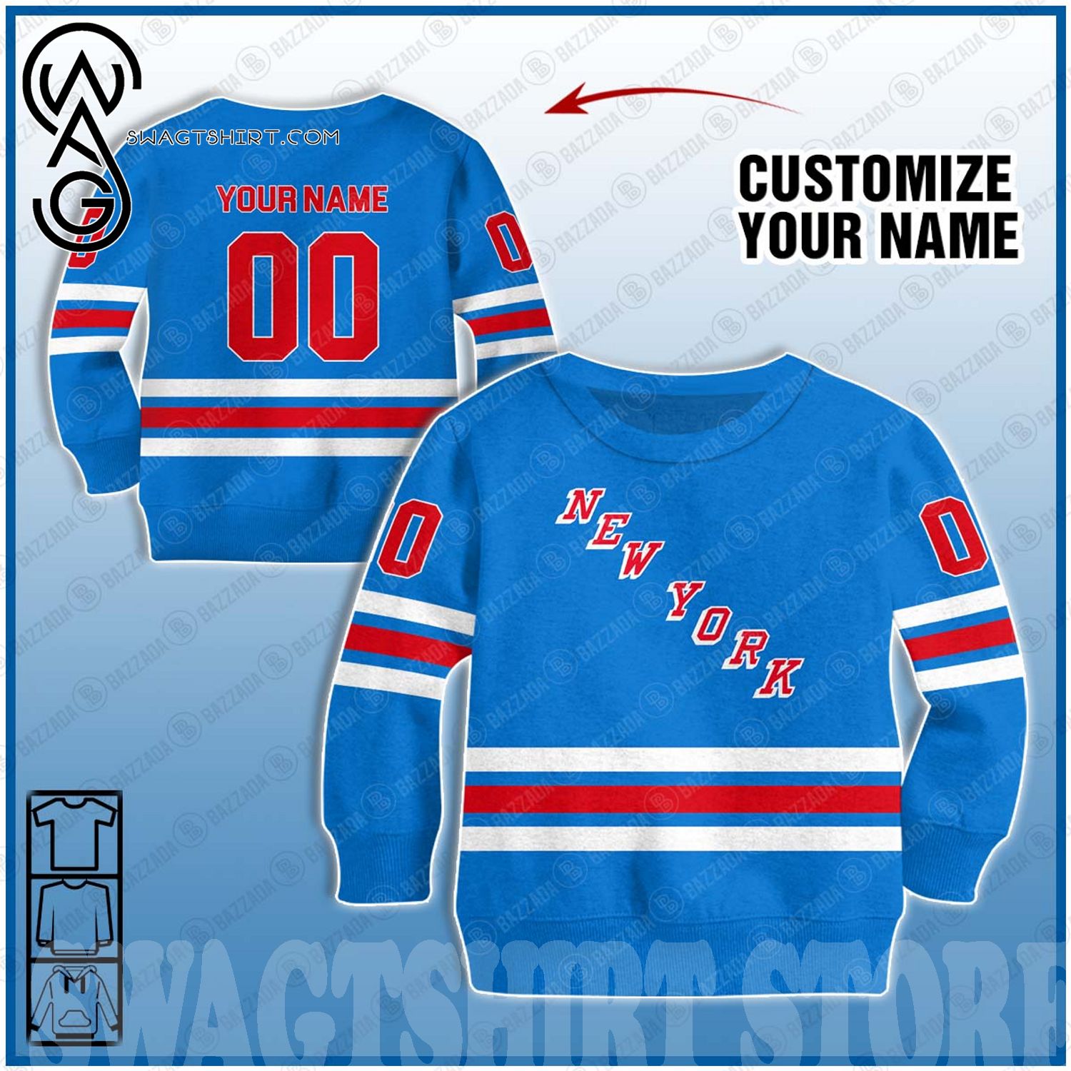 Best Selling Product] Customize Vintage NHL New York Rangers