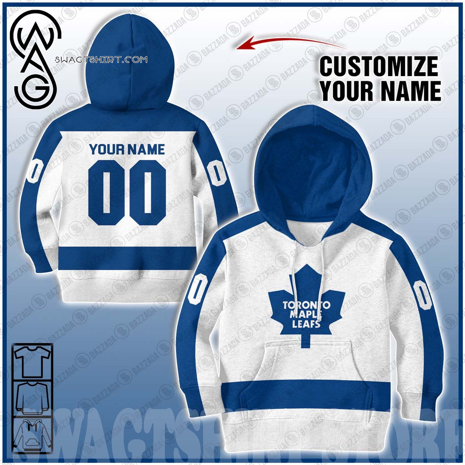 Toronto Maple Leafs Varsity Retro Style Hoodie