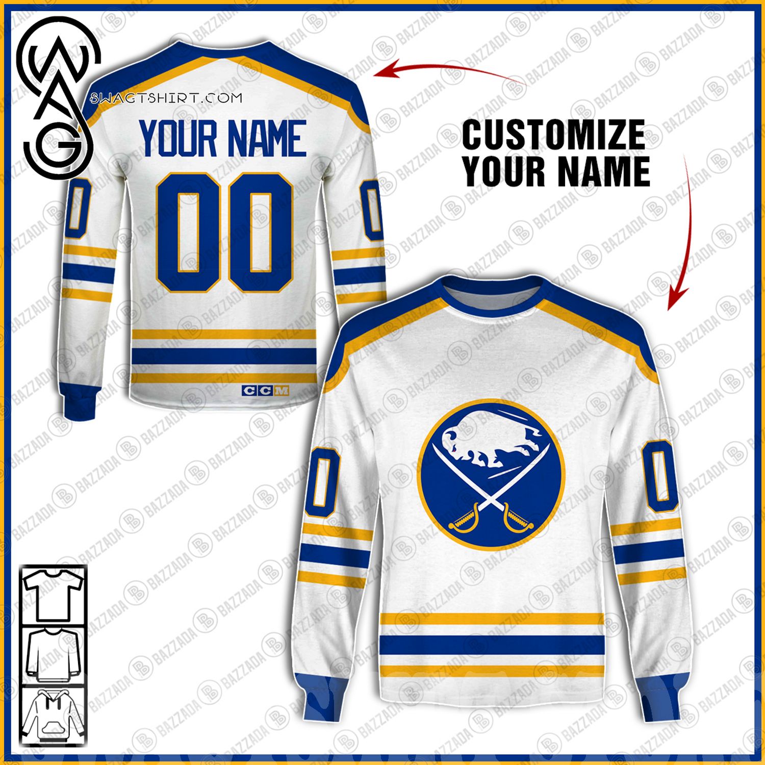 Buffalo Sabres 1983-84 jersey artwork, This is a highly det…