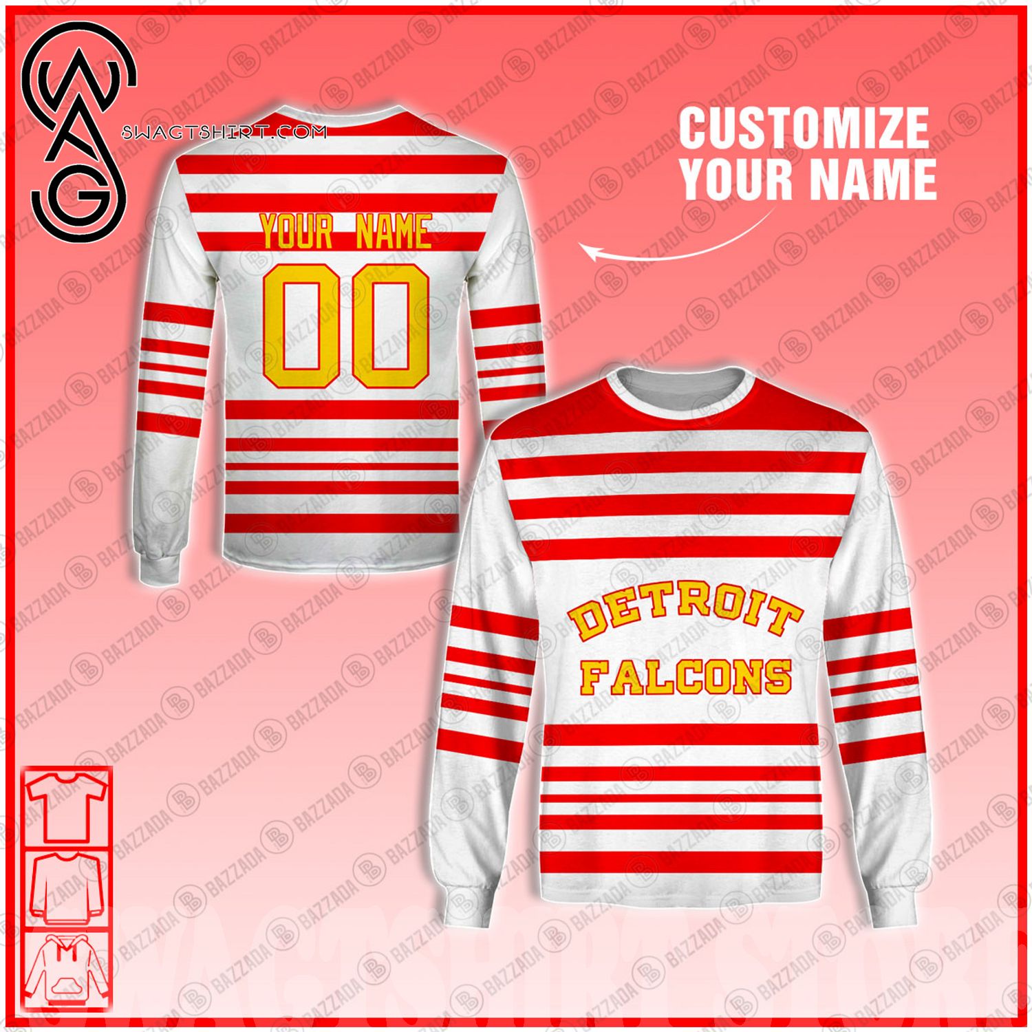 Best Selling Product] Personalize Name and Number Colorado Rockies Red Hockey  jersey NHL 1981 1982 For Sport Fan 3D Shirt
