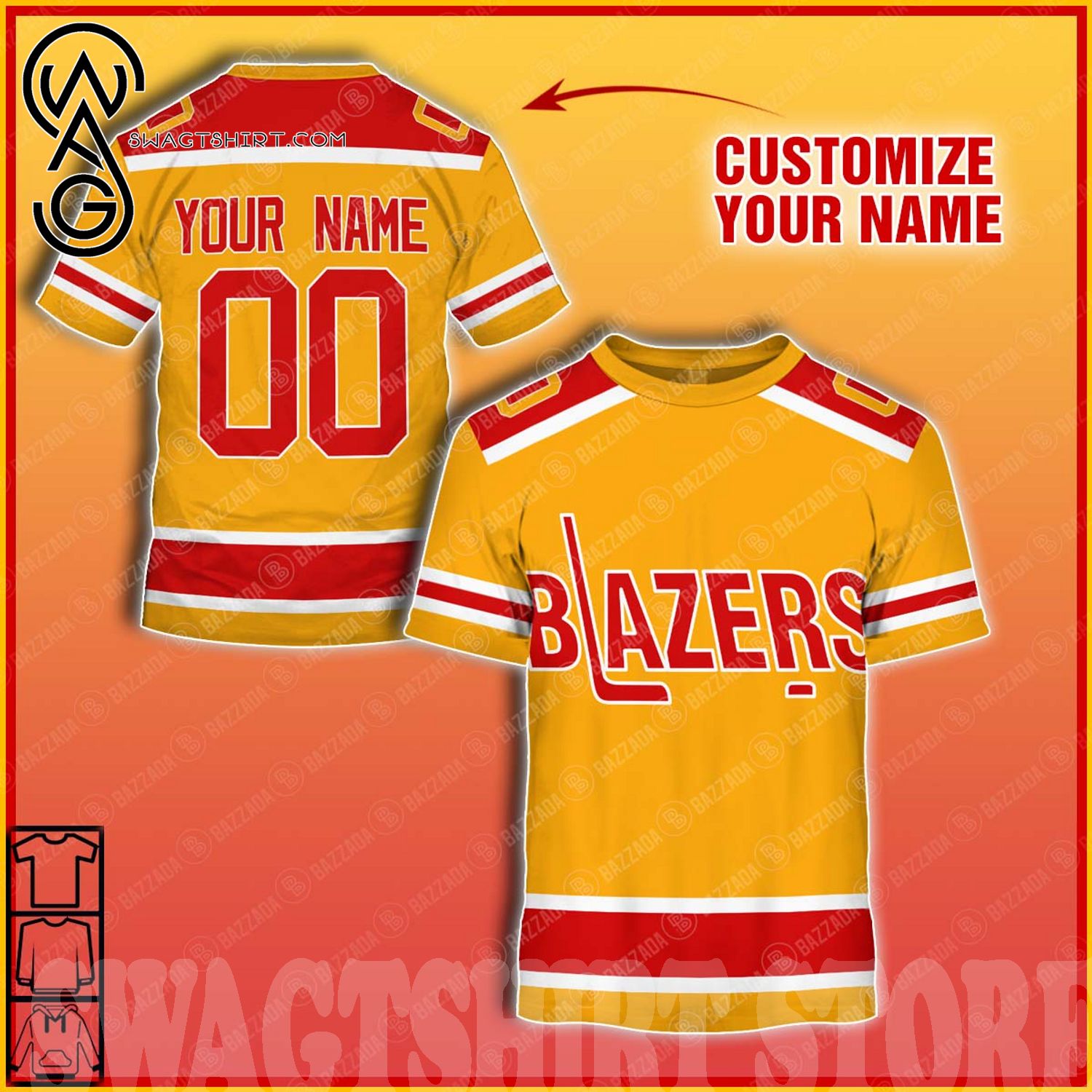 Best Selling Product] Personalize Name and Number Philadelphia Blazers  yellow Hockey jersey WHA 1972 1973 For Fan All Over Printed Shirt
