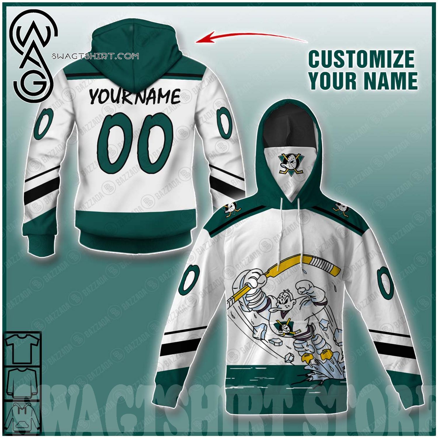 Anaheim Ducks Personalized Name And Number NHL Mix Jersey Polo Shirt Best  Gift For Fans