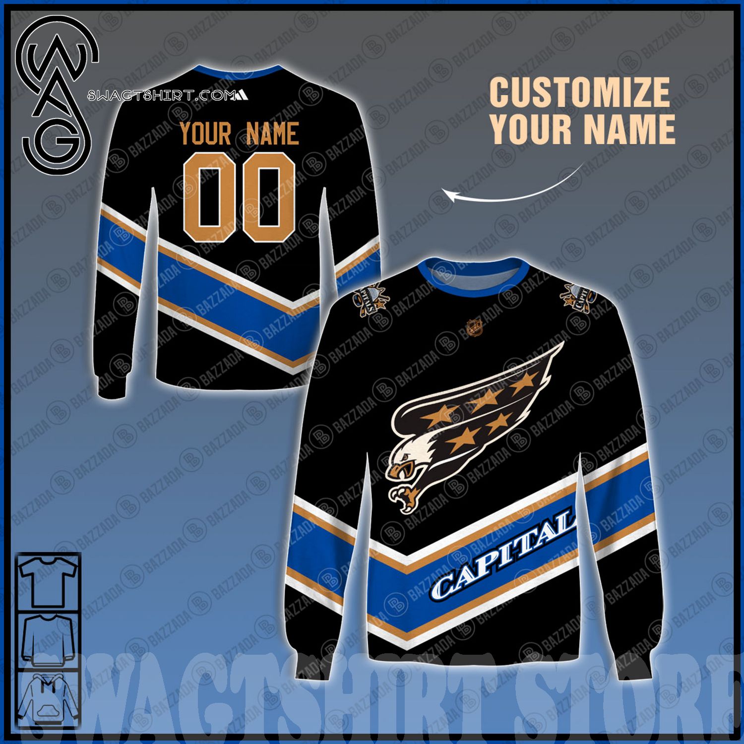 Best Selling Product] Personalize Name and Number WASHINGTON