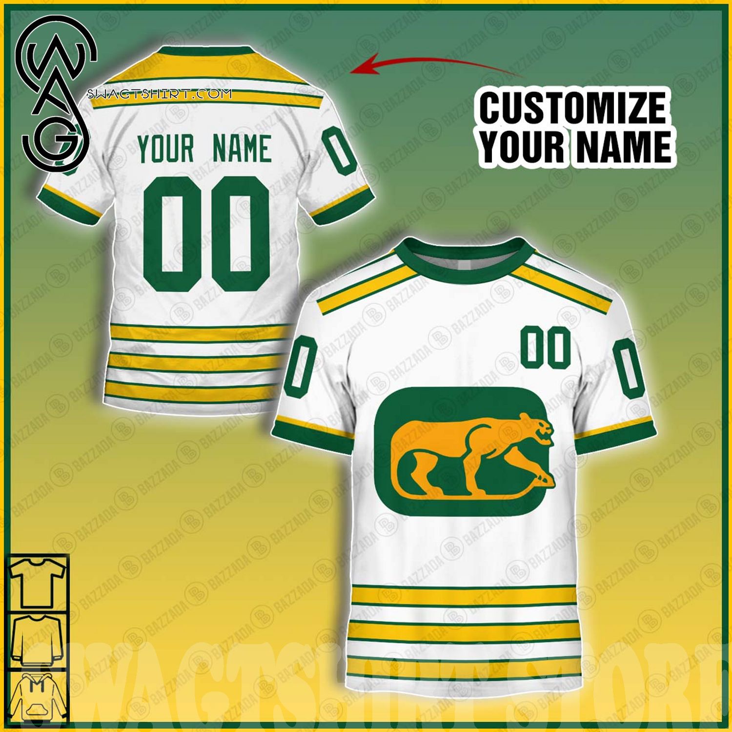 Vintage WHA Chicago Cougars Home Jersey (3X,4X,5X)