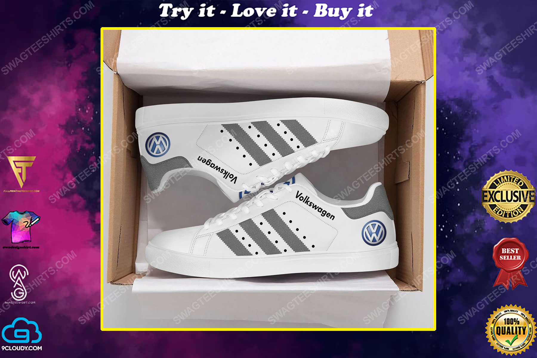 The volkswagen version grey stan smith shoes