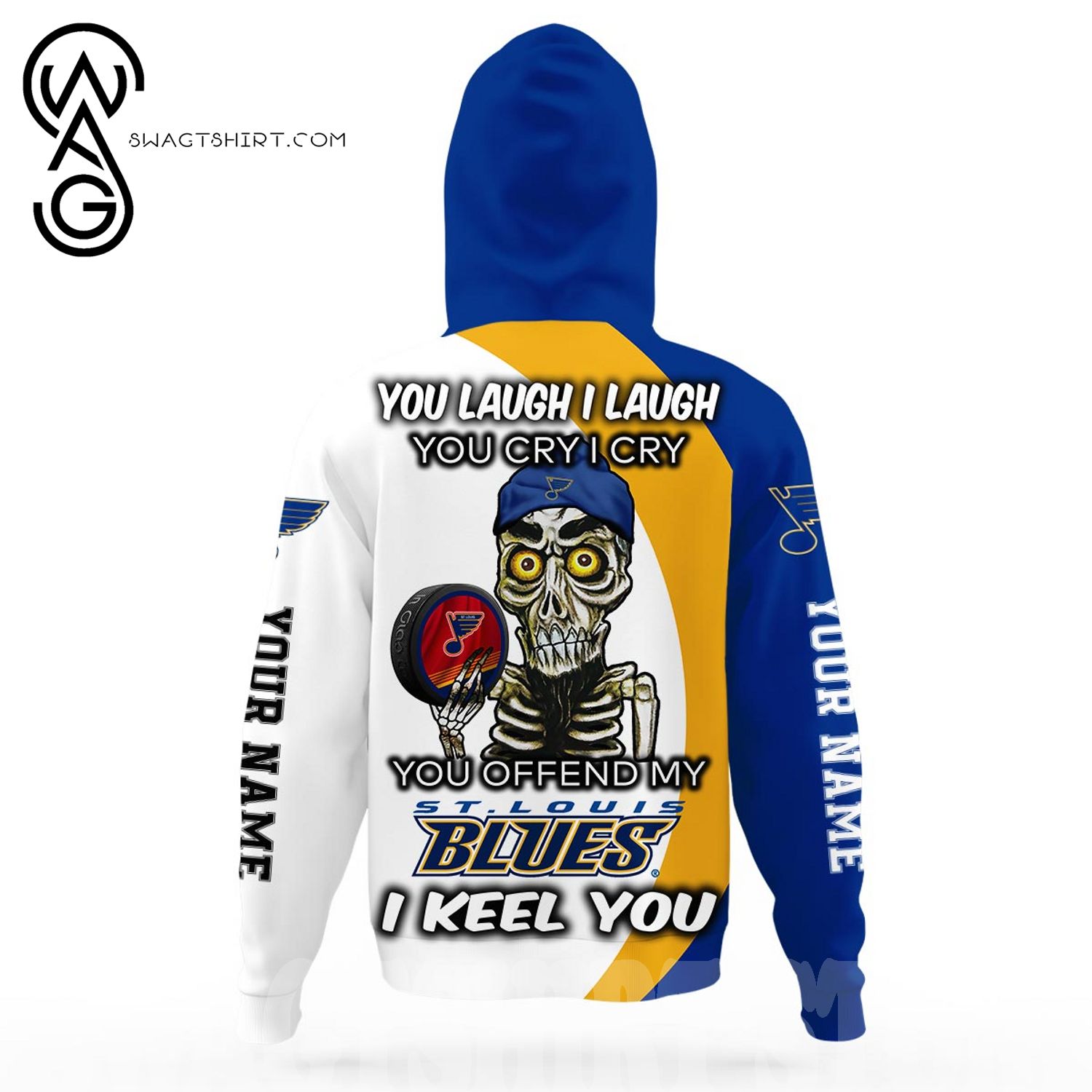 Personalized NHL St Louis Blues Reverse Retro All Over Print 3D Hoodie -  T-shirts Low Price