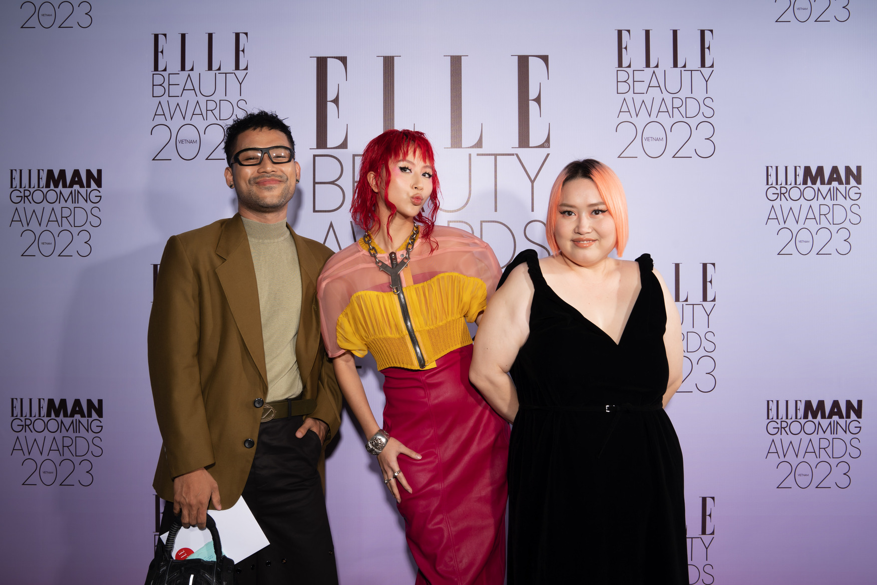 Immerse yourself in colorful red carpet outfits in the "starry night" Elle beauty awards 2023