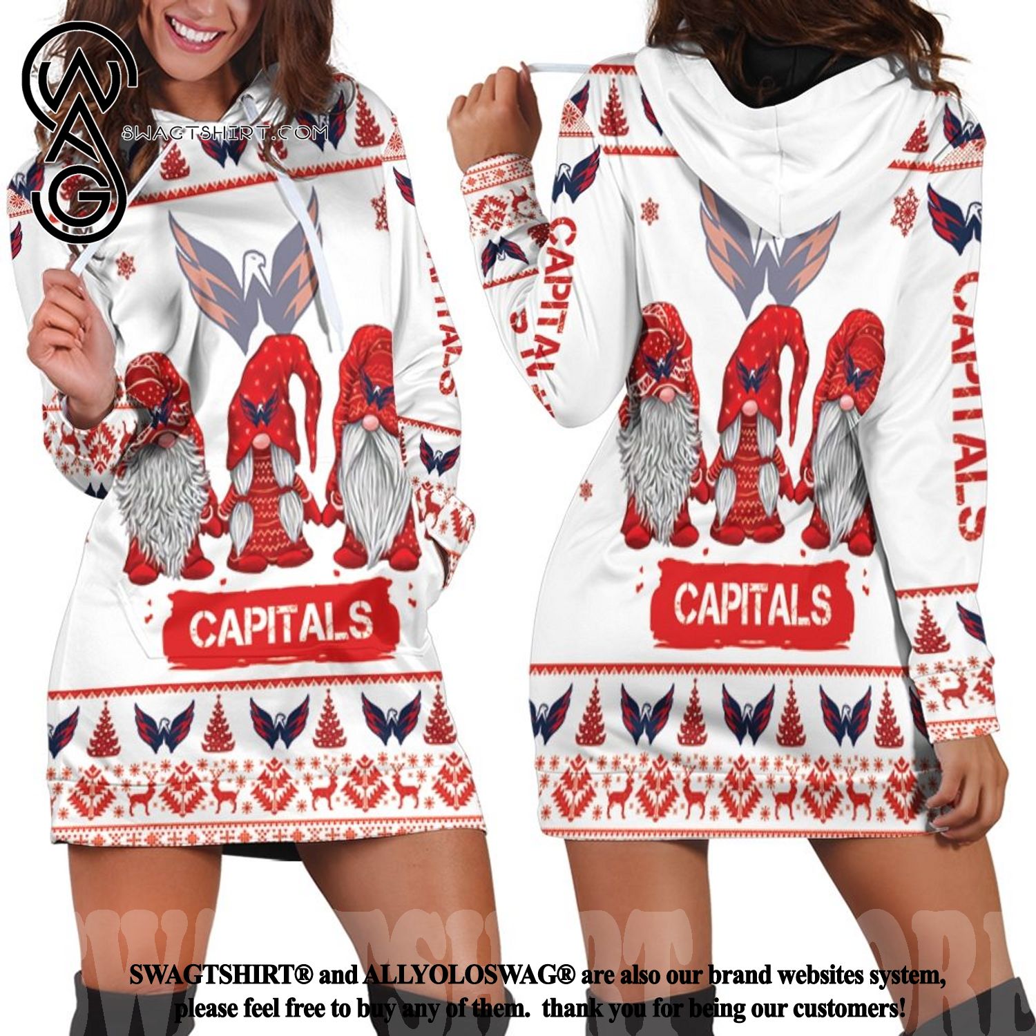 Capitals Clothing 3D Gnomes Christmas Washington Capitals Gift -  Personalized Gifts: Family, Sports, Occasions, Trending