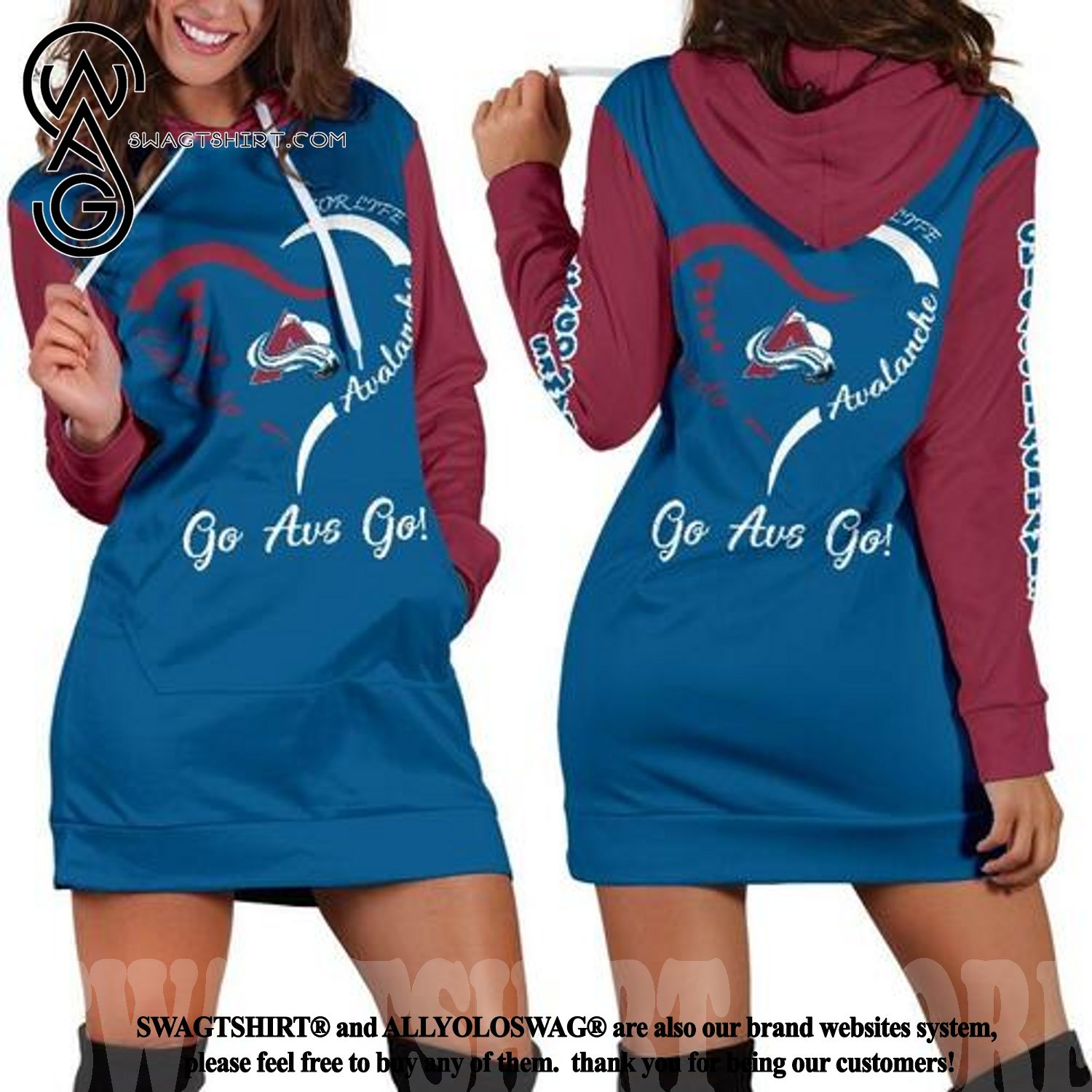 Avalanche Ladies Alternate Skate Lace Hoody