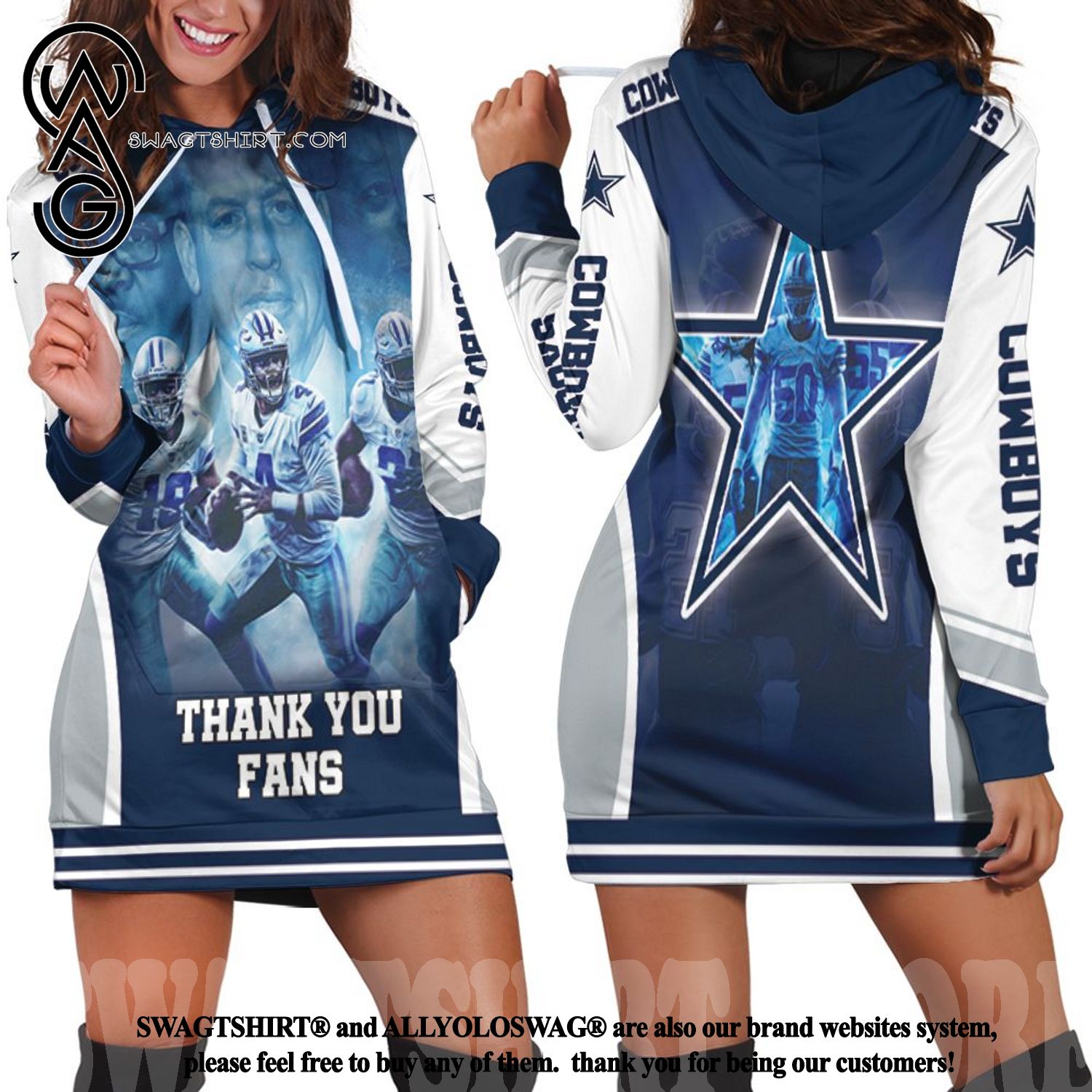 Dallas Cowboy Super Bowl Nfc East Division Champions Thank New Fashion Hoodie Dress