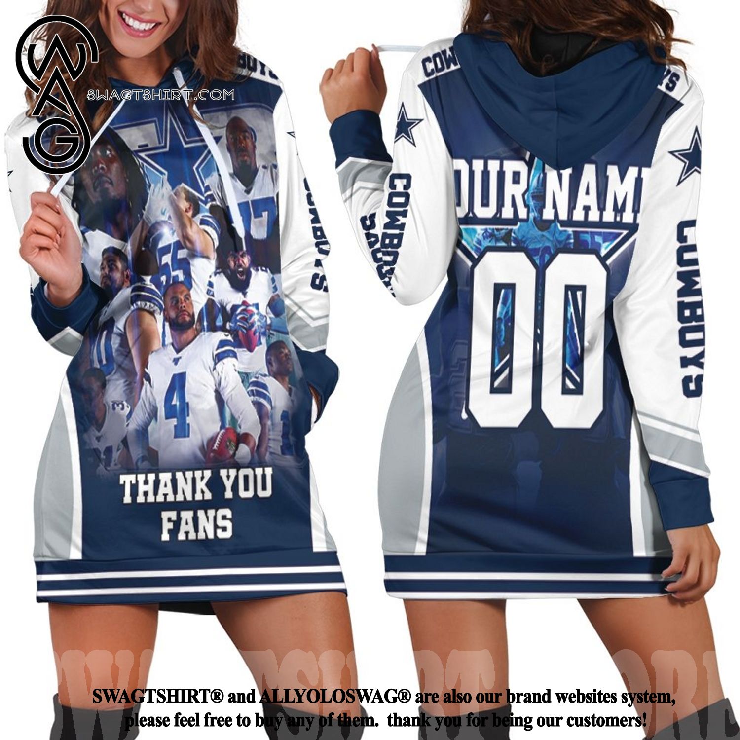 Dallas Cowboy Super Nfc East Division Champions Super Bowl New Outfit Hoodie Dress